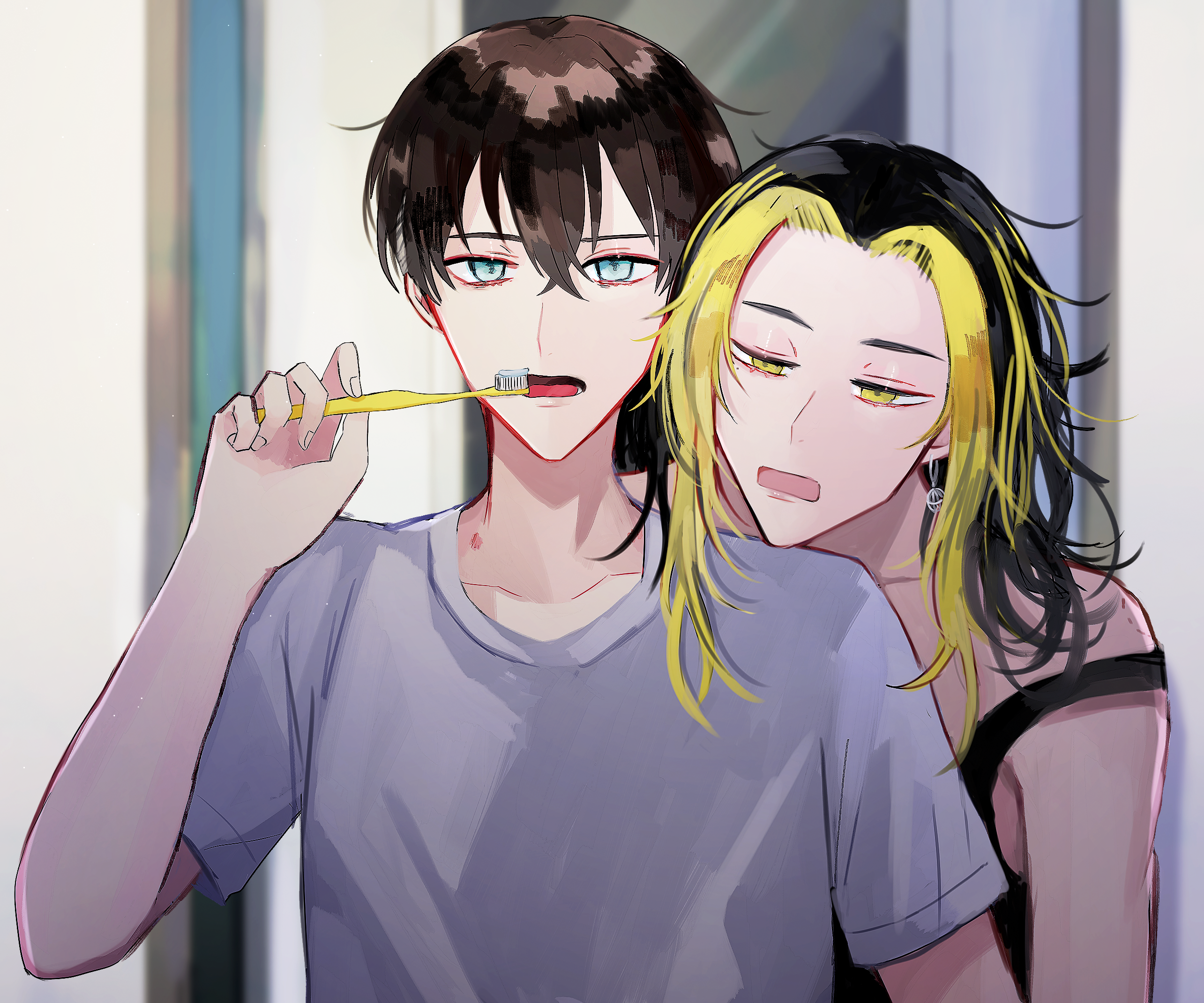 Kazutora Hanemiya and Chifuyu Matsuno from Tokyo Revengers HD Wallpaper