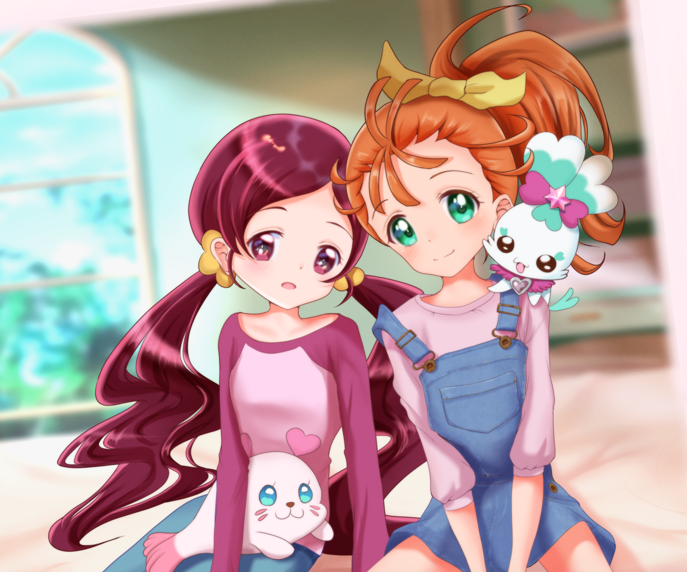 Laura and Manatsu from Tropical-Rouge! Pretty Cure HD Wallpaper
