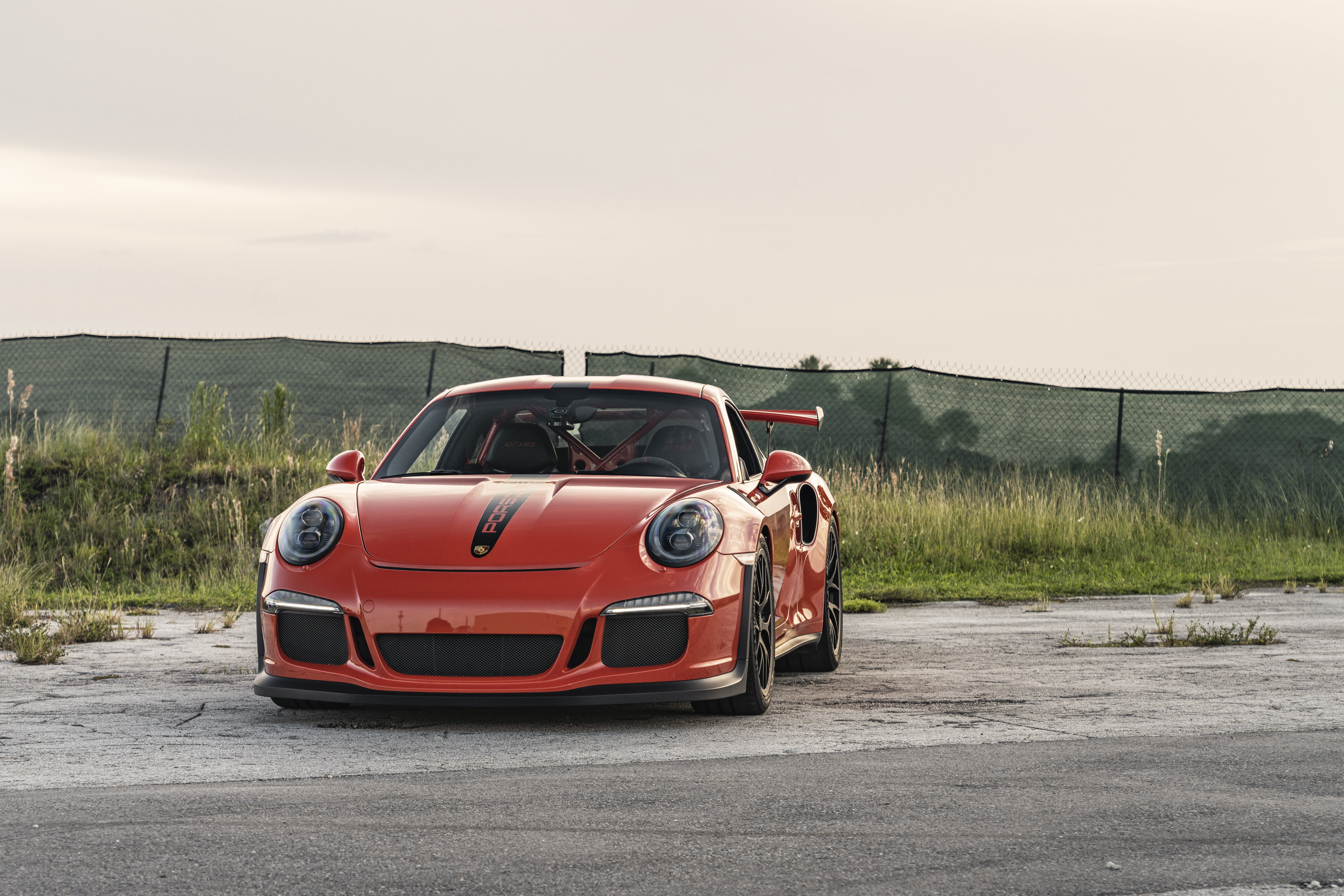 Orange Porsche 911 GT3 RS 4K HD Wallpaper