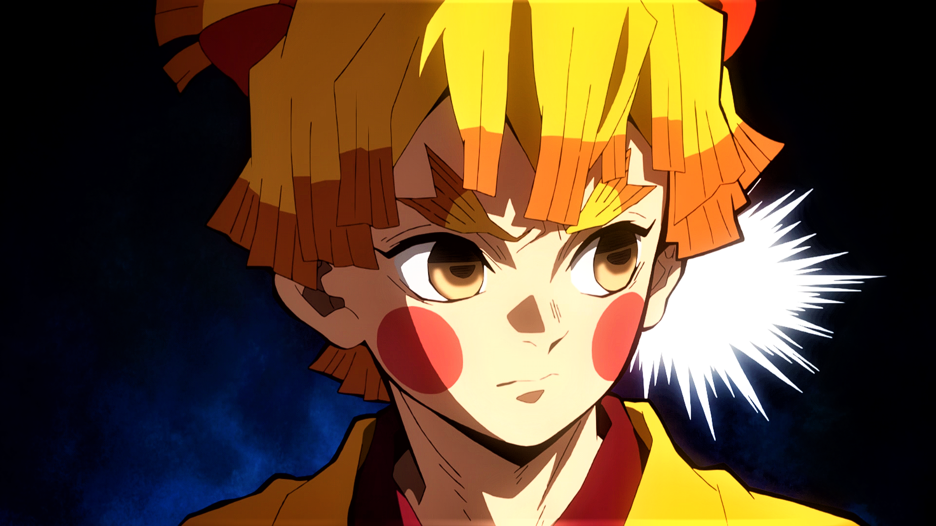 Zenitsu Agatsuma from Demon Slayer HD Wallpaper