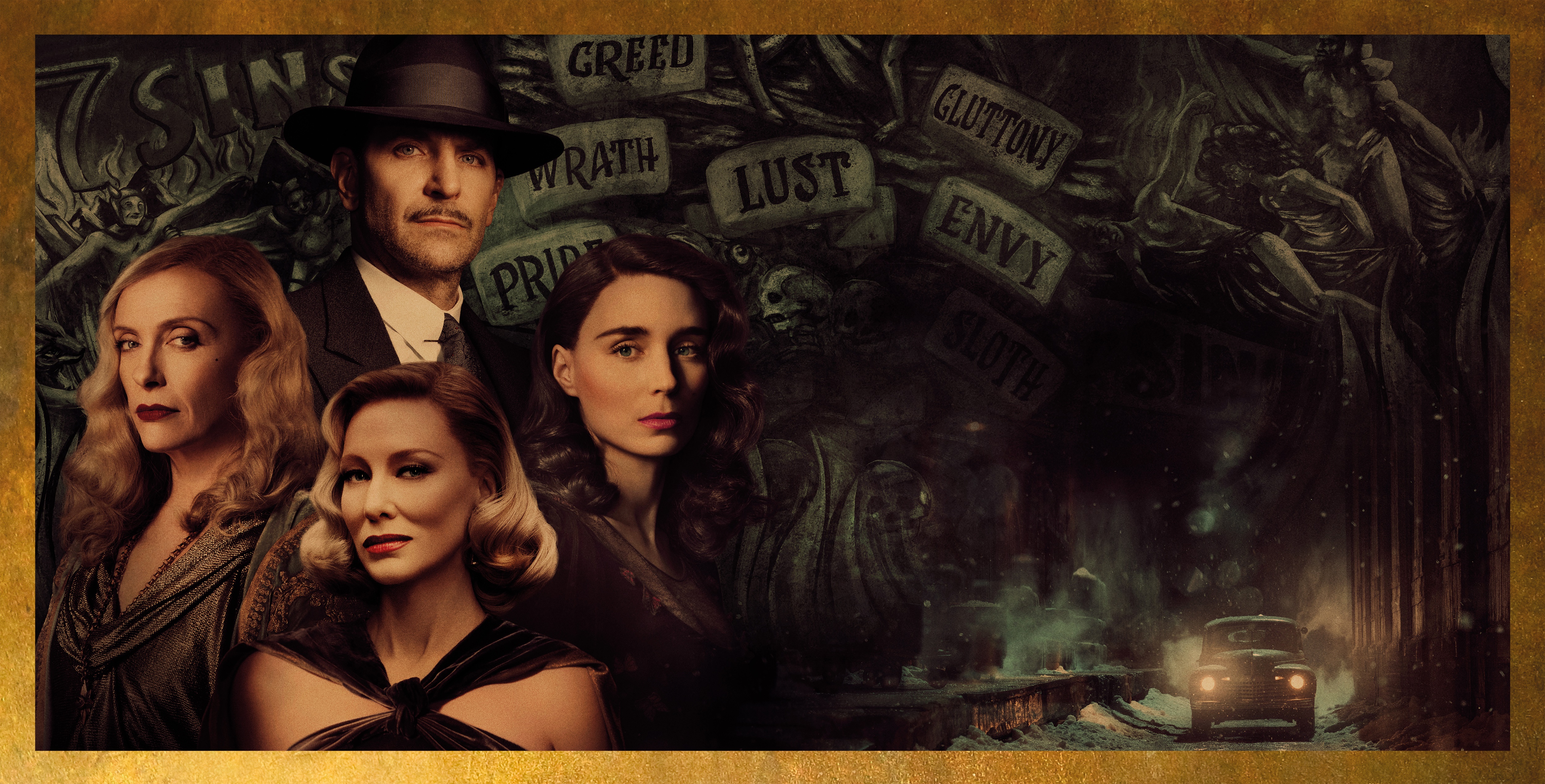 Nightmare Alley 4K: Toni Collette, Cate Blanchett, Bradley Cooper, Rooney Mara HD Wallpaper