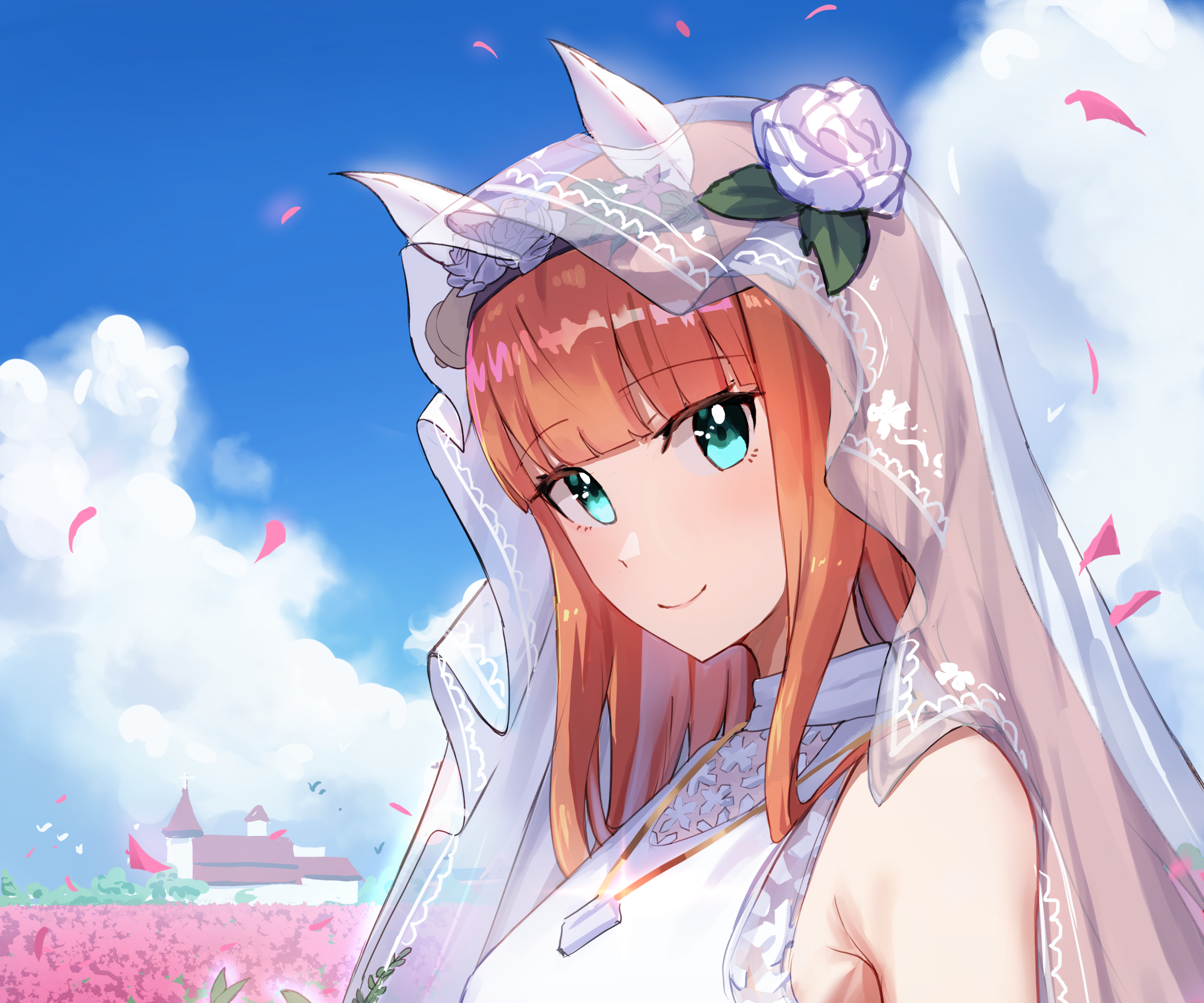 Silence Suzuka from Uma Musume: Pretty Derby as a Bride HD Wallpaper