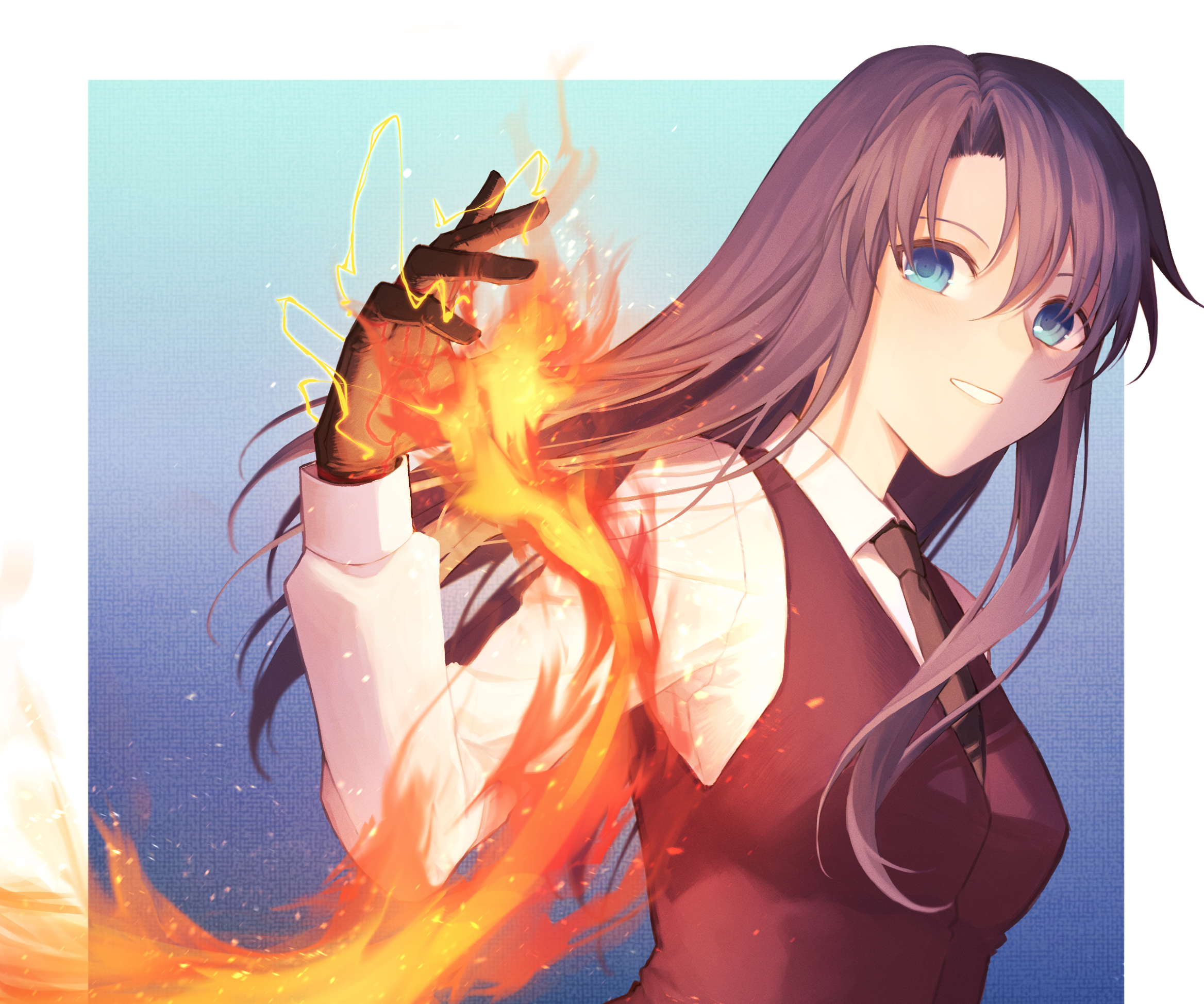 Azaka Kokutou from Kara No Kyoukai HD Wallpaper
