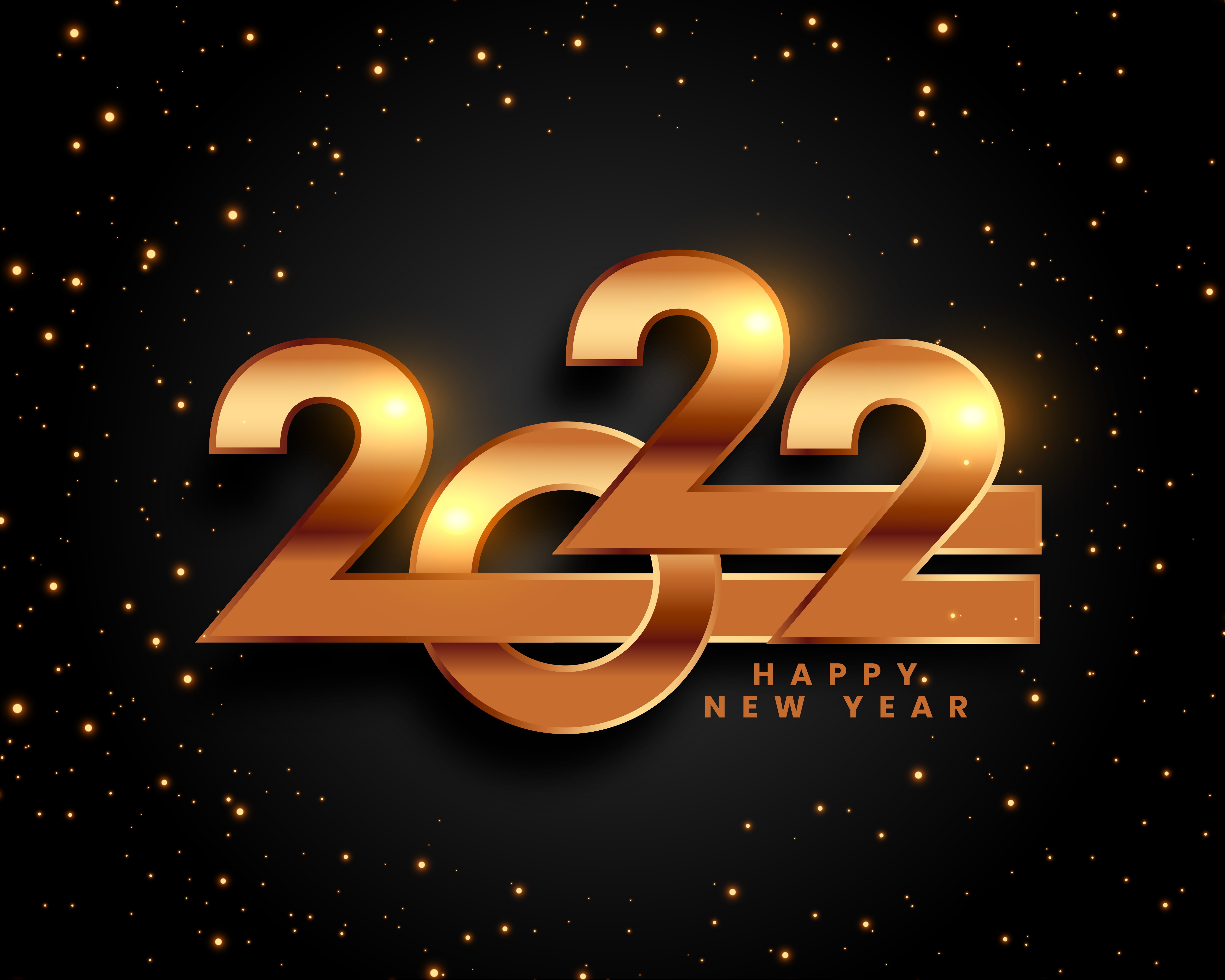 Happy New Year 2022 4K HD Wallpaper