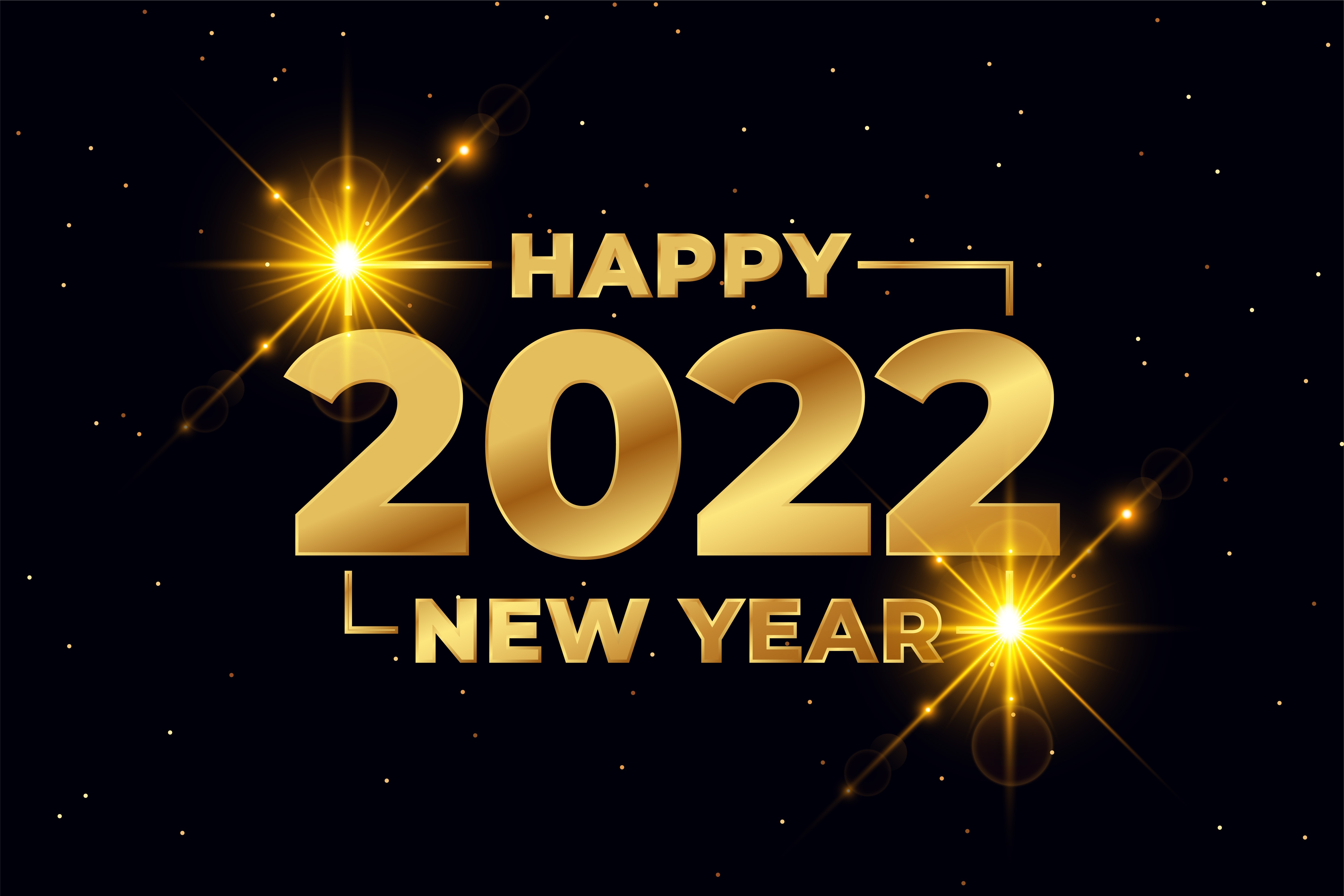 Happy New Year 2022 HD Wallpaper