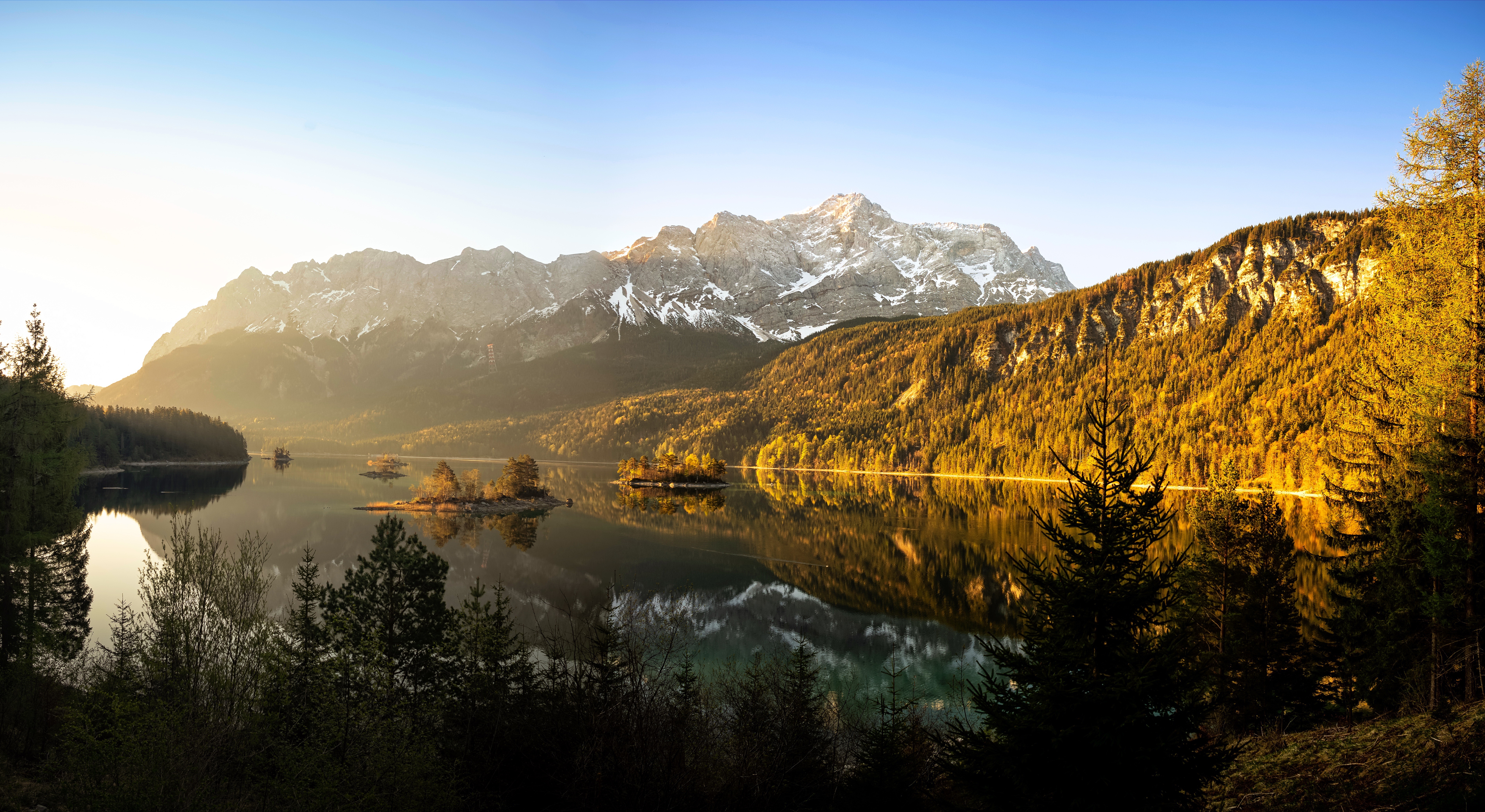 Lake and Mountains in Germany 4K HD Wallpaper