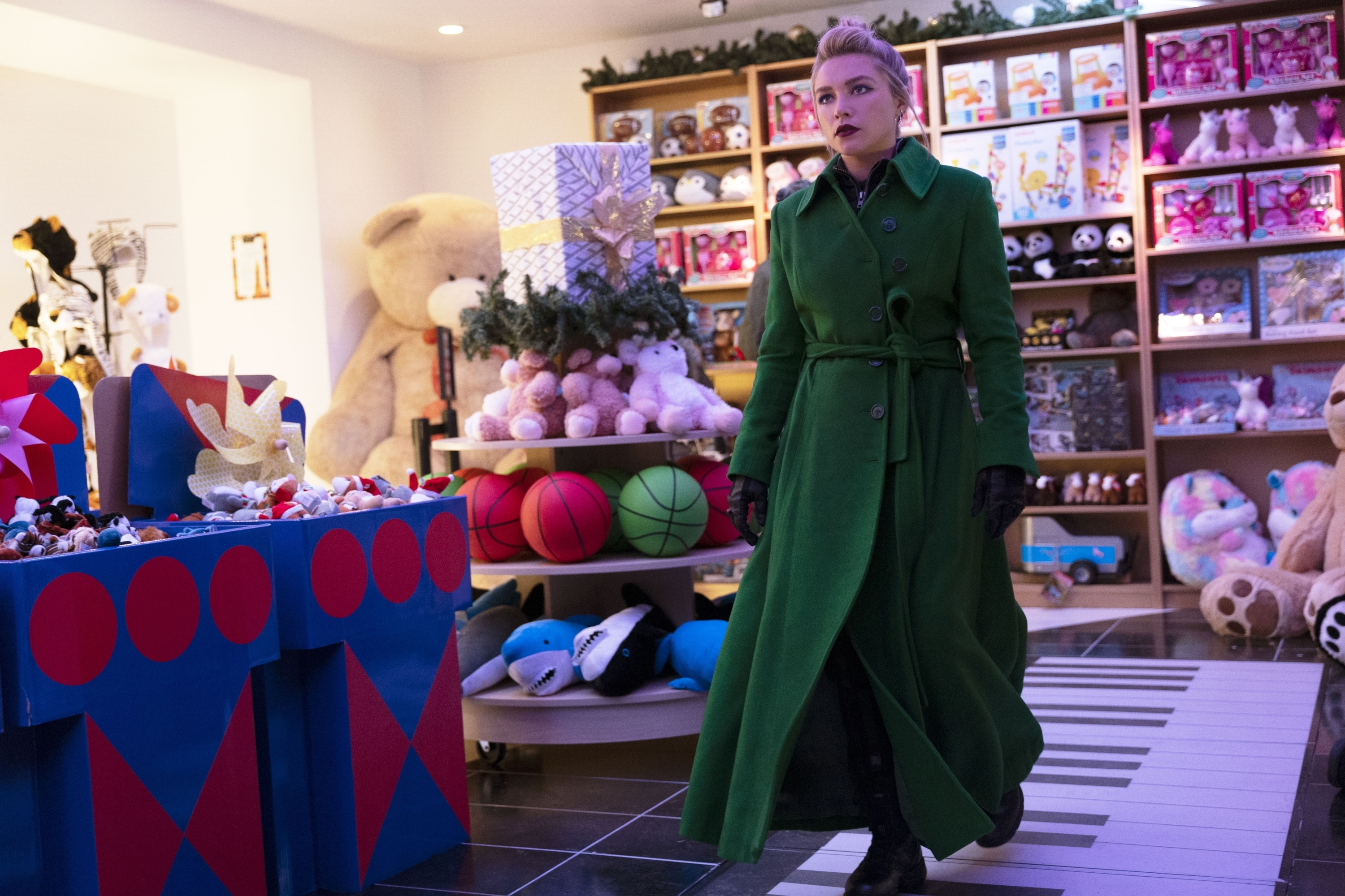 Yelena Belova from Hawkeye in a toy store HD Wallpaper