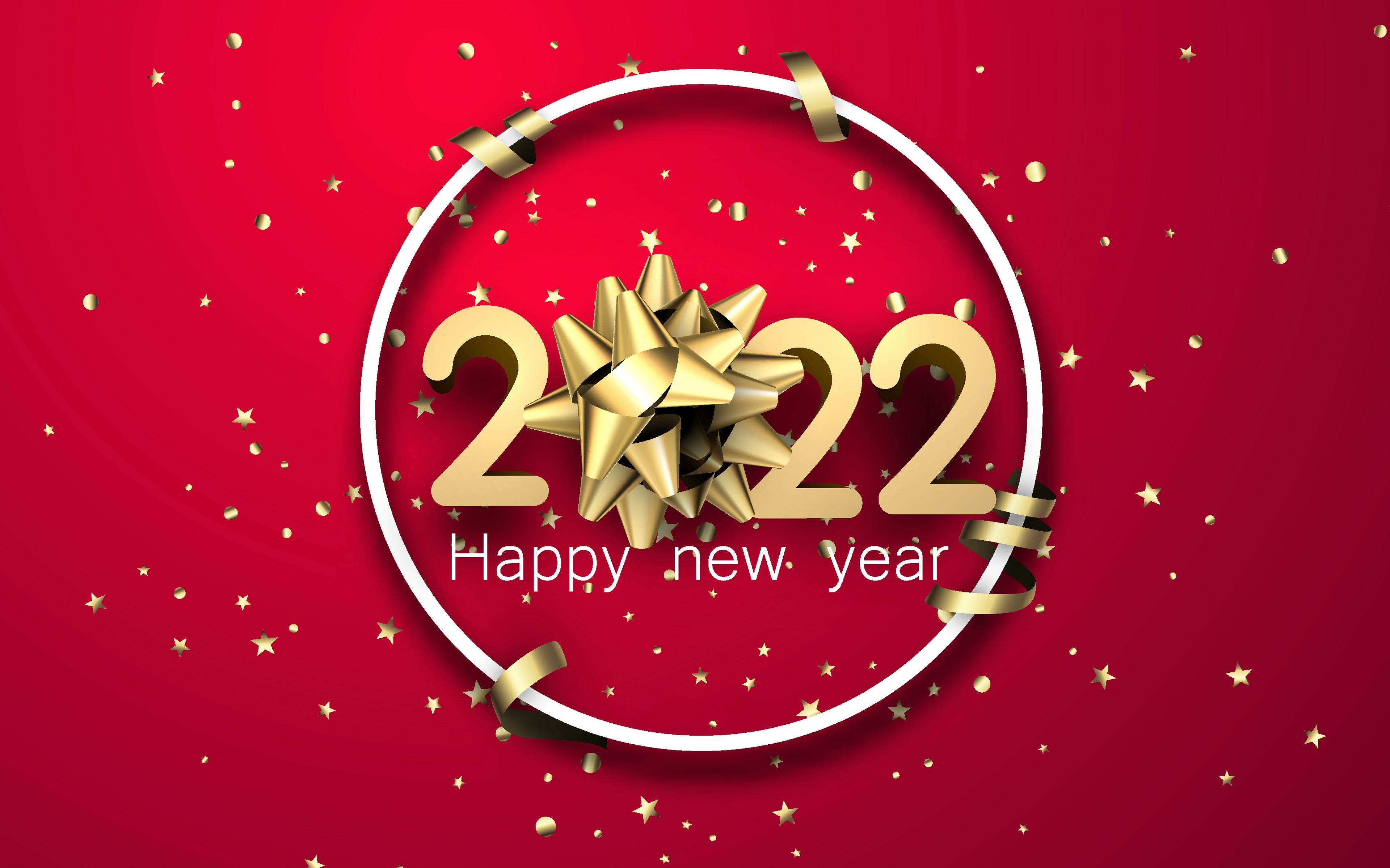 Happy New Year 2022 HD Wallpaper