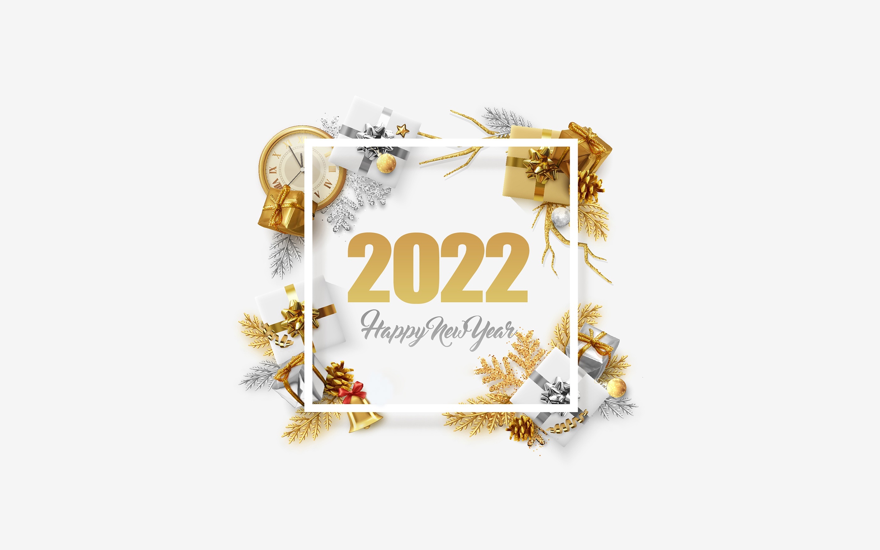 Happy New Year 2022 Celebration HD Wallpaper