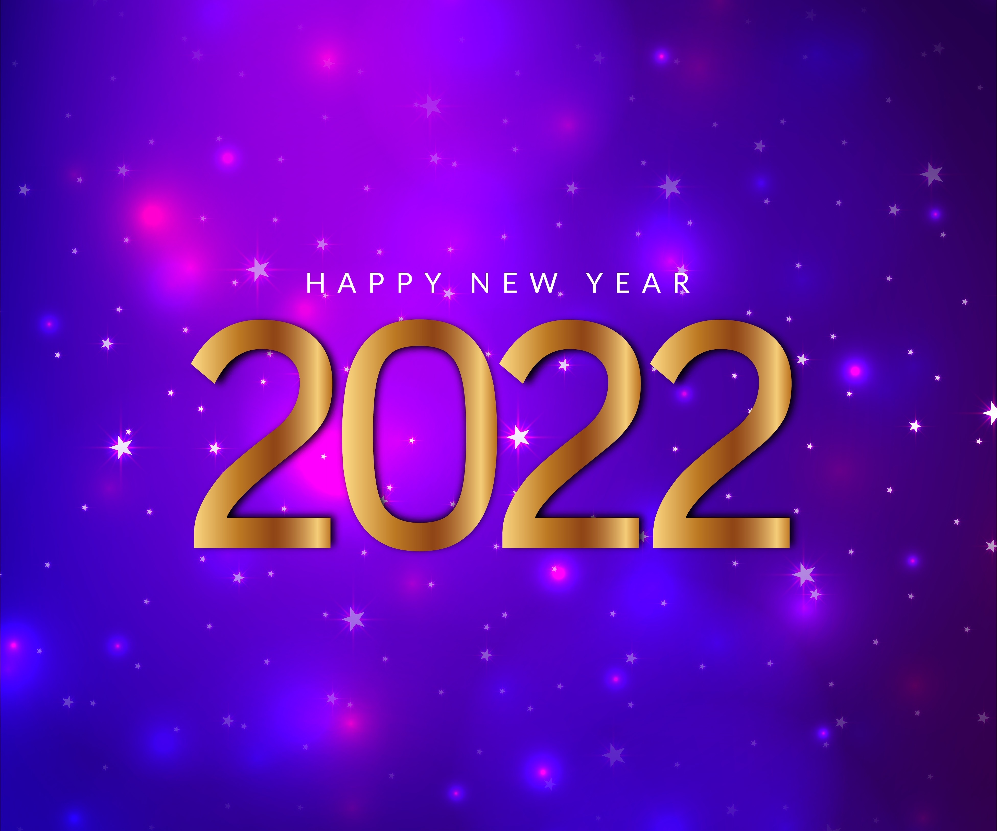 Happy New Year 2022 4K HD Wallpaper