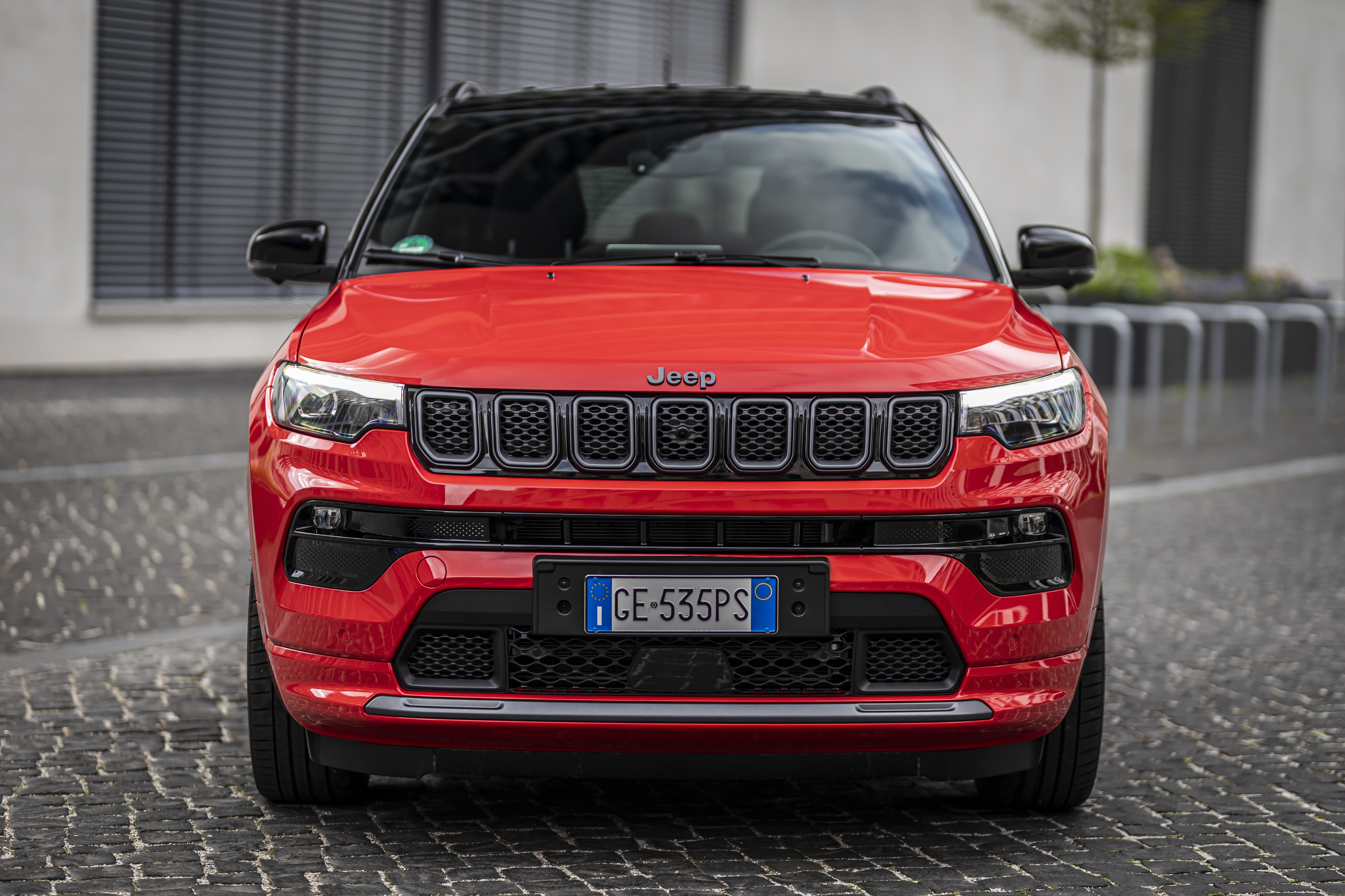 Red Jeep Compass S SUV 4K HD Wallpaper
