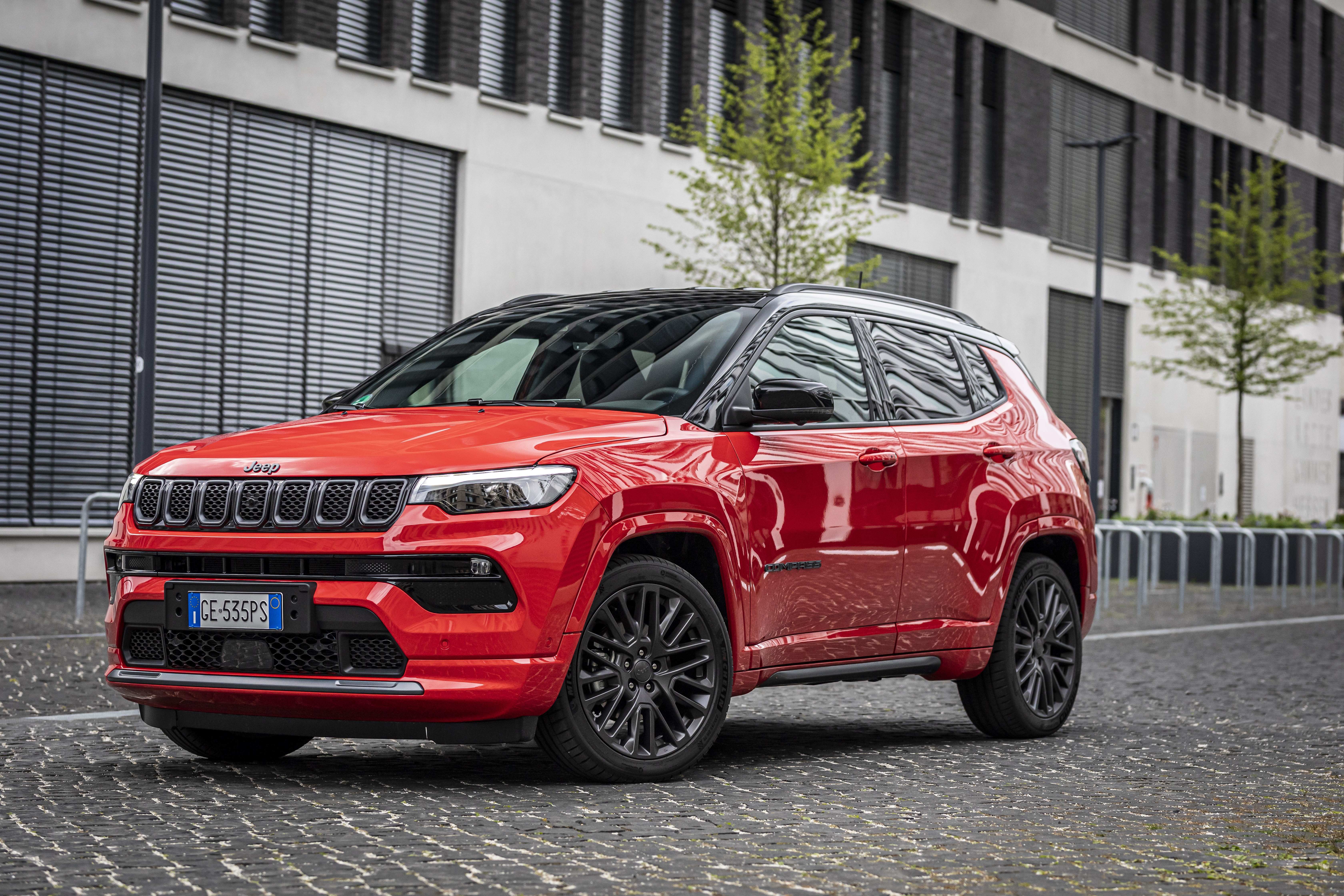 Red Jeep Compass S SUV 4K HD Wallpaper