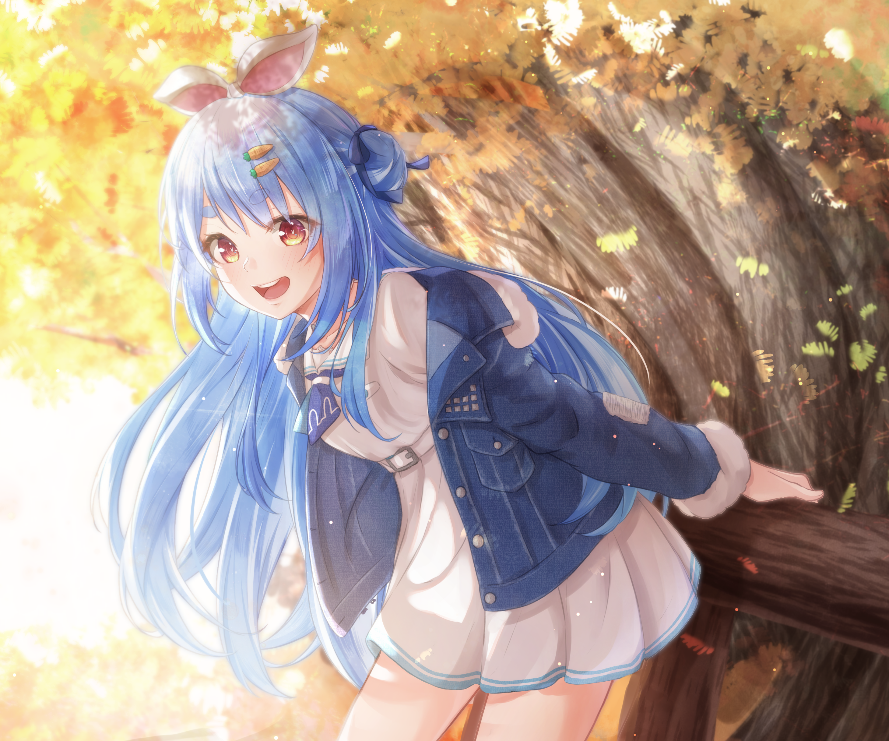 Usada Pekora from Hololive in Autumn HD Wallpaper