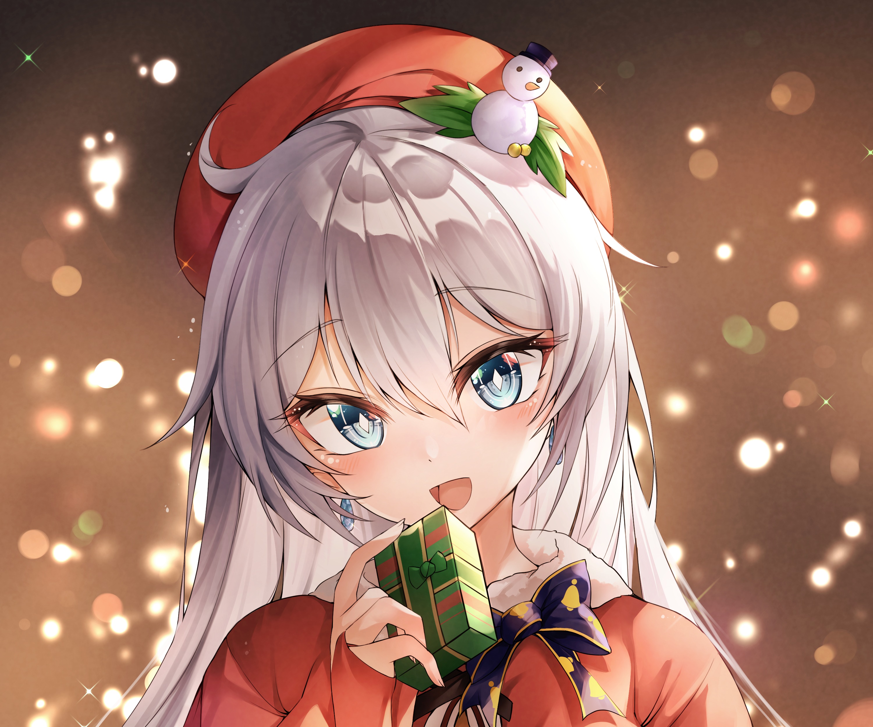 Kiana Kaslana from Honkai Impact 3rd holding a gift HD Wallpaper