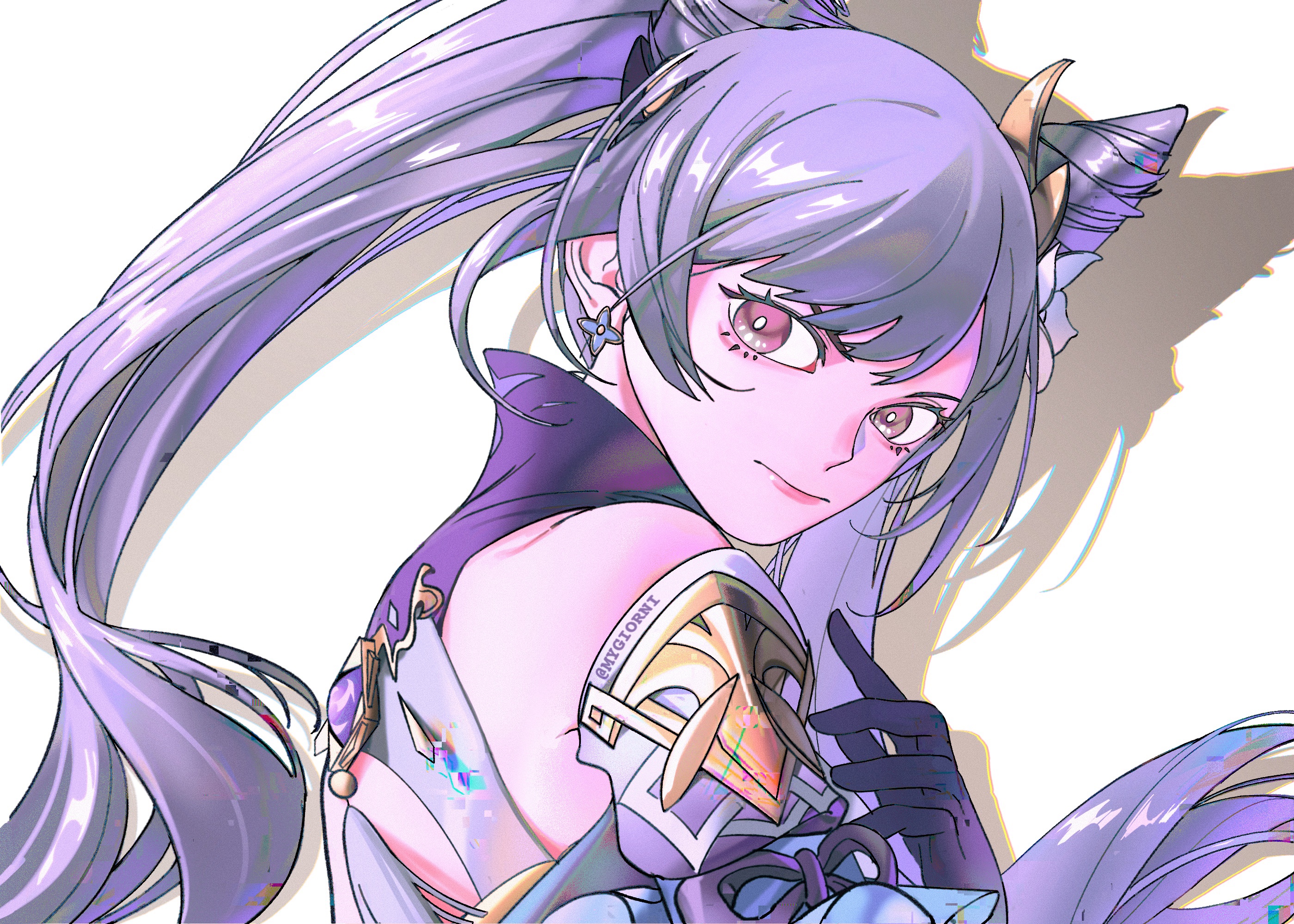 Keqing from Genshin Impact HD Wallpaper