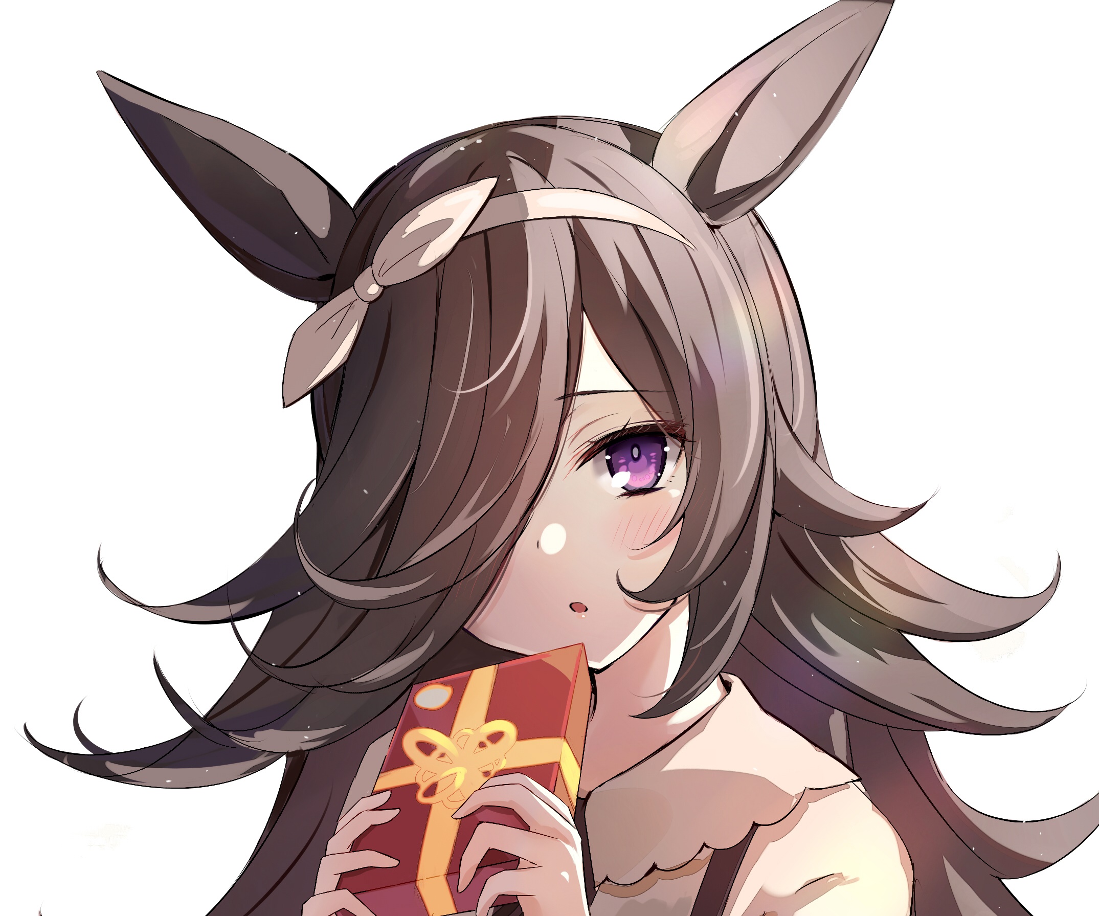 Rice Shower from Uma Musume: Pretty Derby holding a gift HD Wallpaper