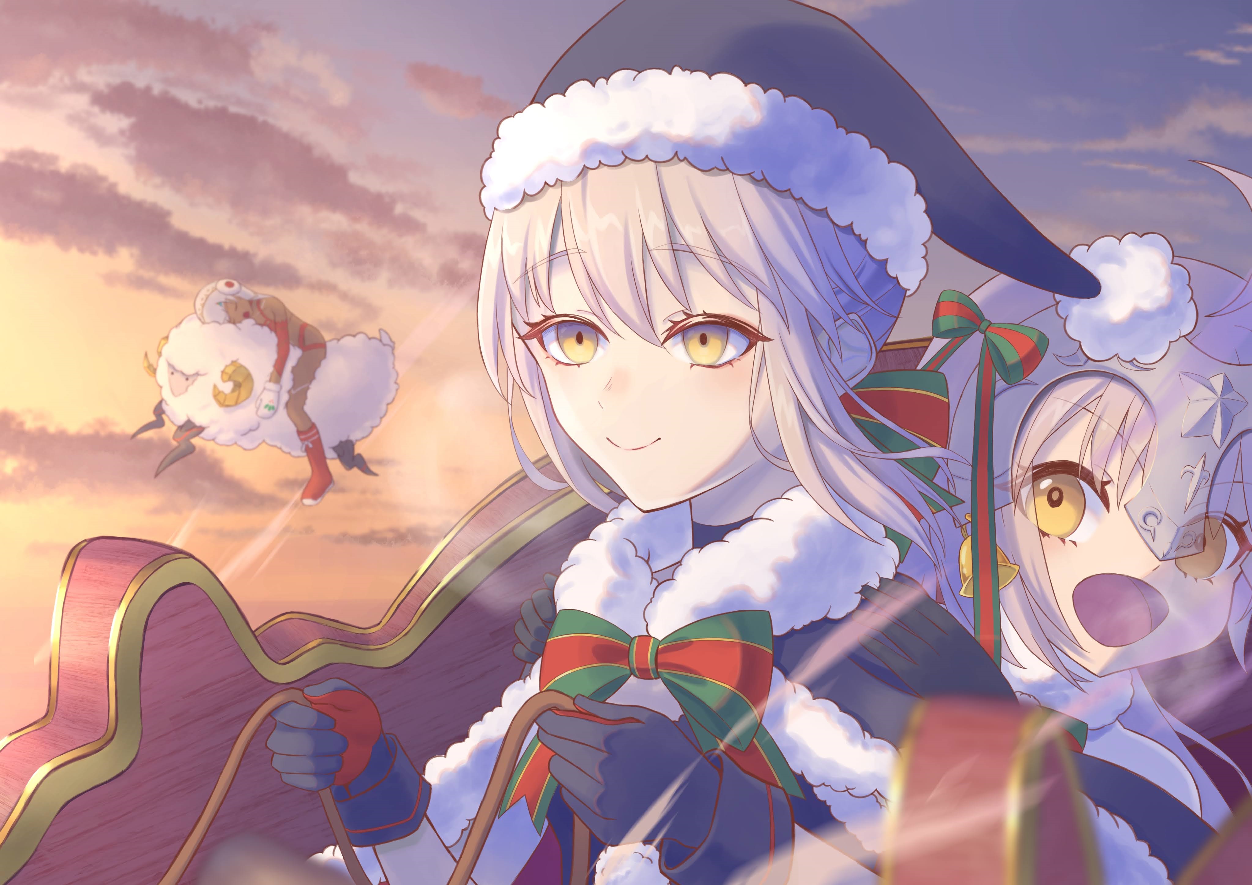 Jeanne d'Arc Alter (Santa Lily) from Fate/Grand Order 4K HD Wallpaper