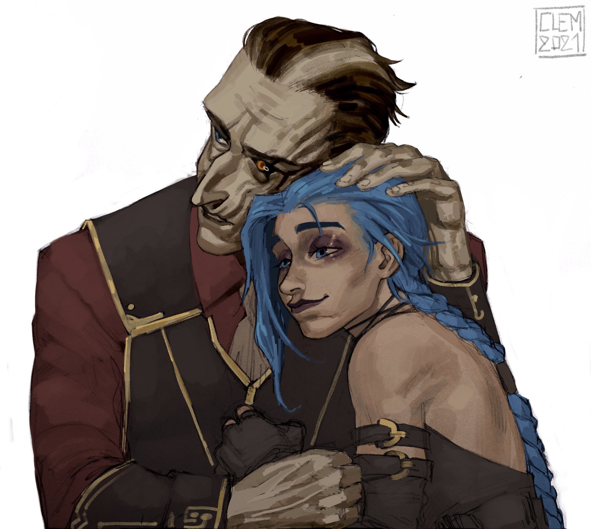Jinx and Silco from Arcane HD Wallpaper