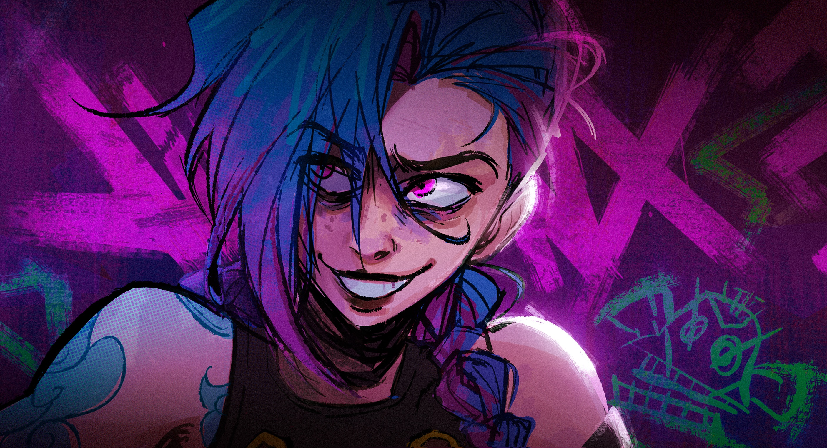 Jinx from Arcane HD Wallpaper