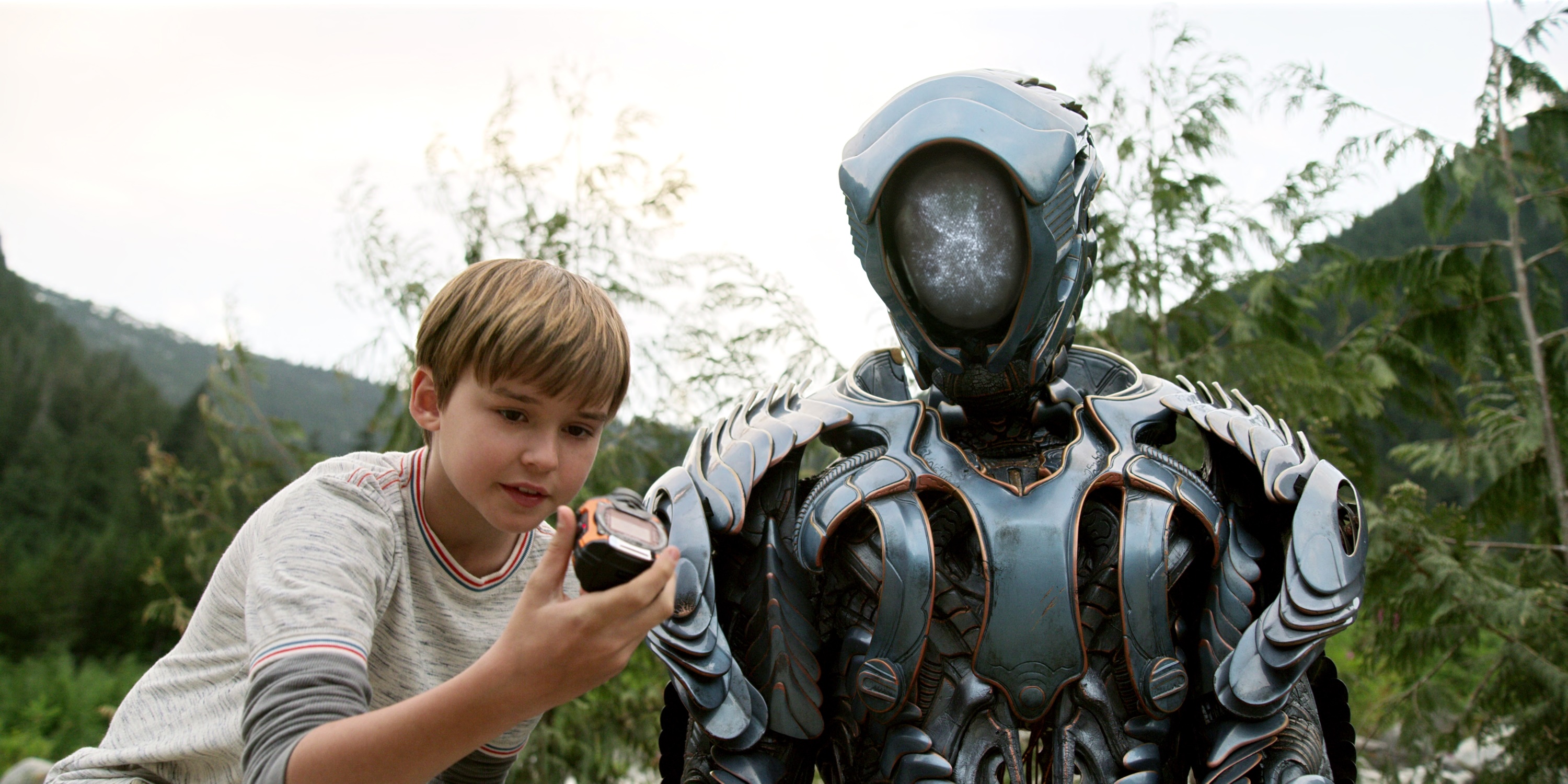 Will Robinson from Lost In Space with Robot HD Wallpaper