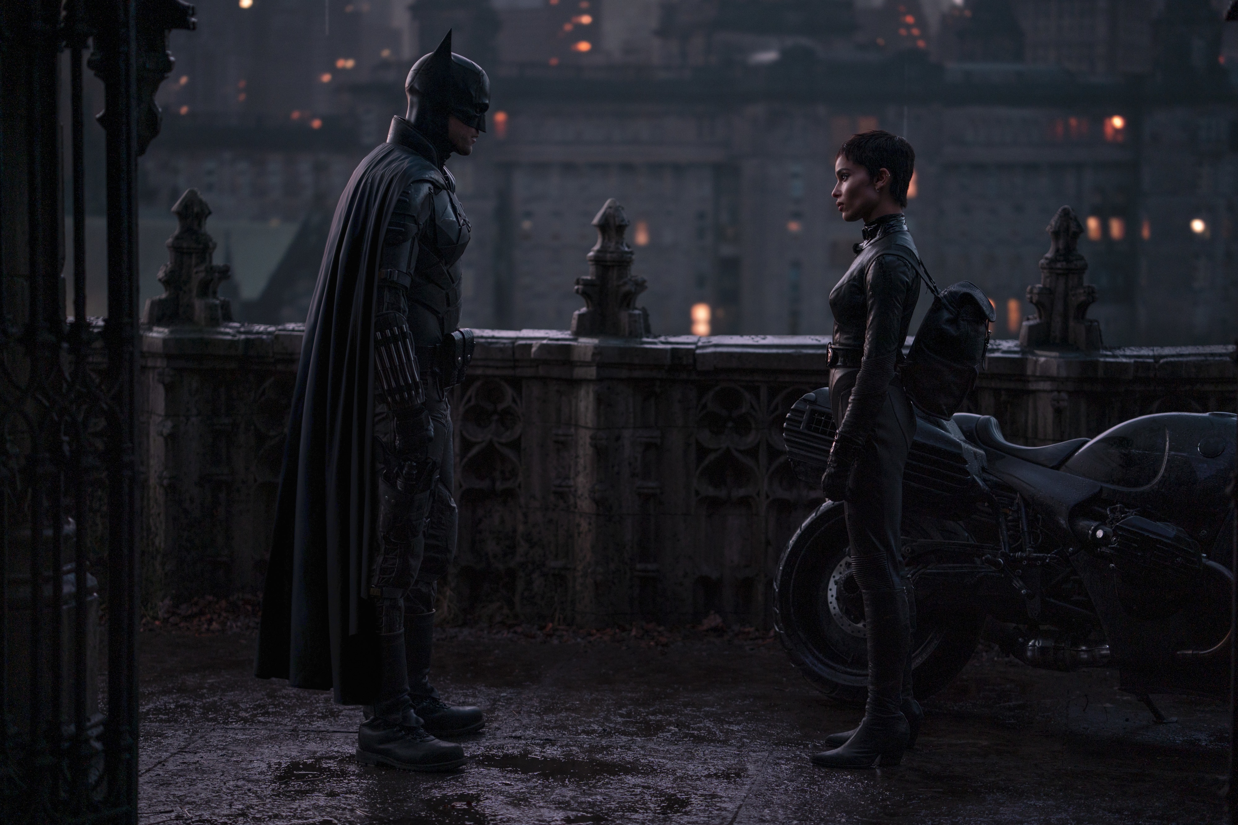 Batman and Catwoman from The Batman 4K HD Wallpaper