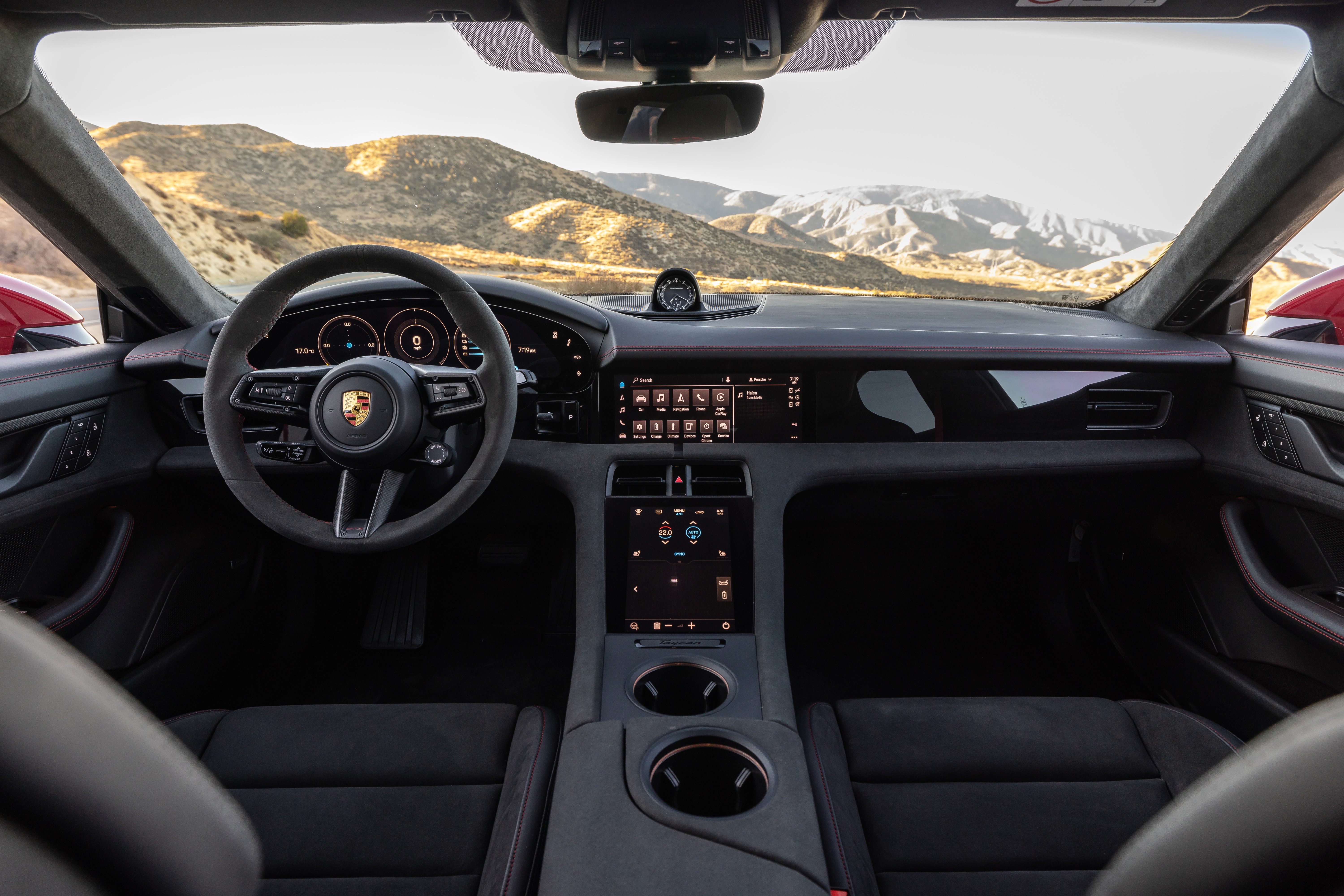 2022 Porsche Taycan GTS Sport Turismo interior HD Wallpaper