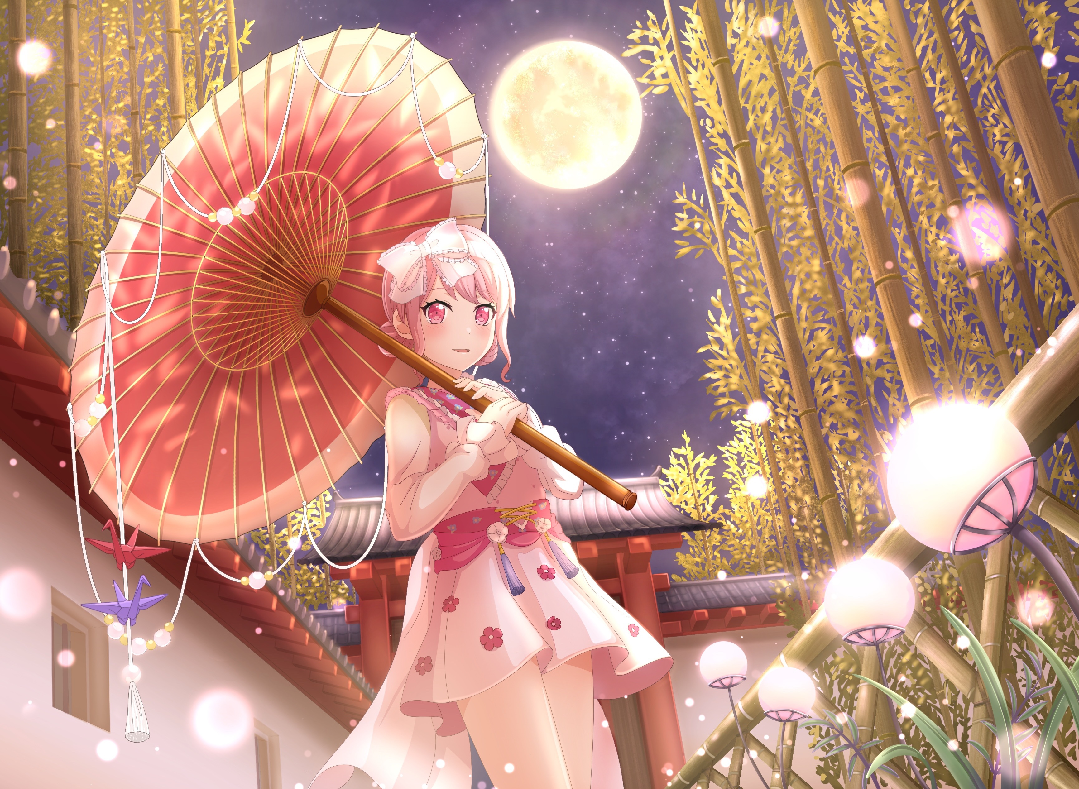 Aya Maruyama from BanG Dream! Girls Band Party! with umbrella HD Wallpaper
