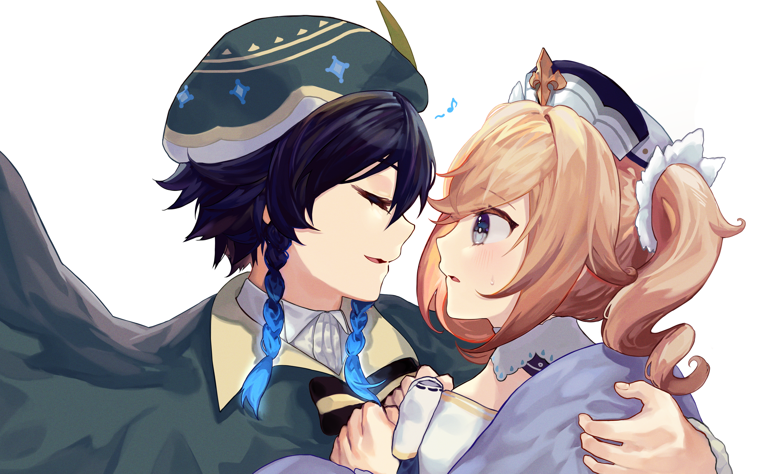 Barbara and Venti from Genshin Impact HD Wallpaper