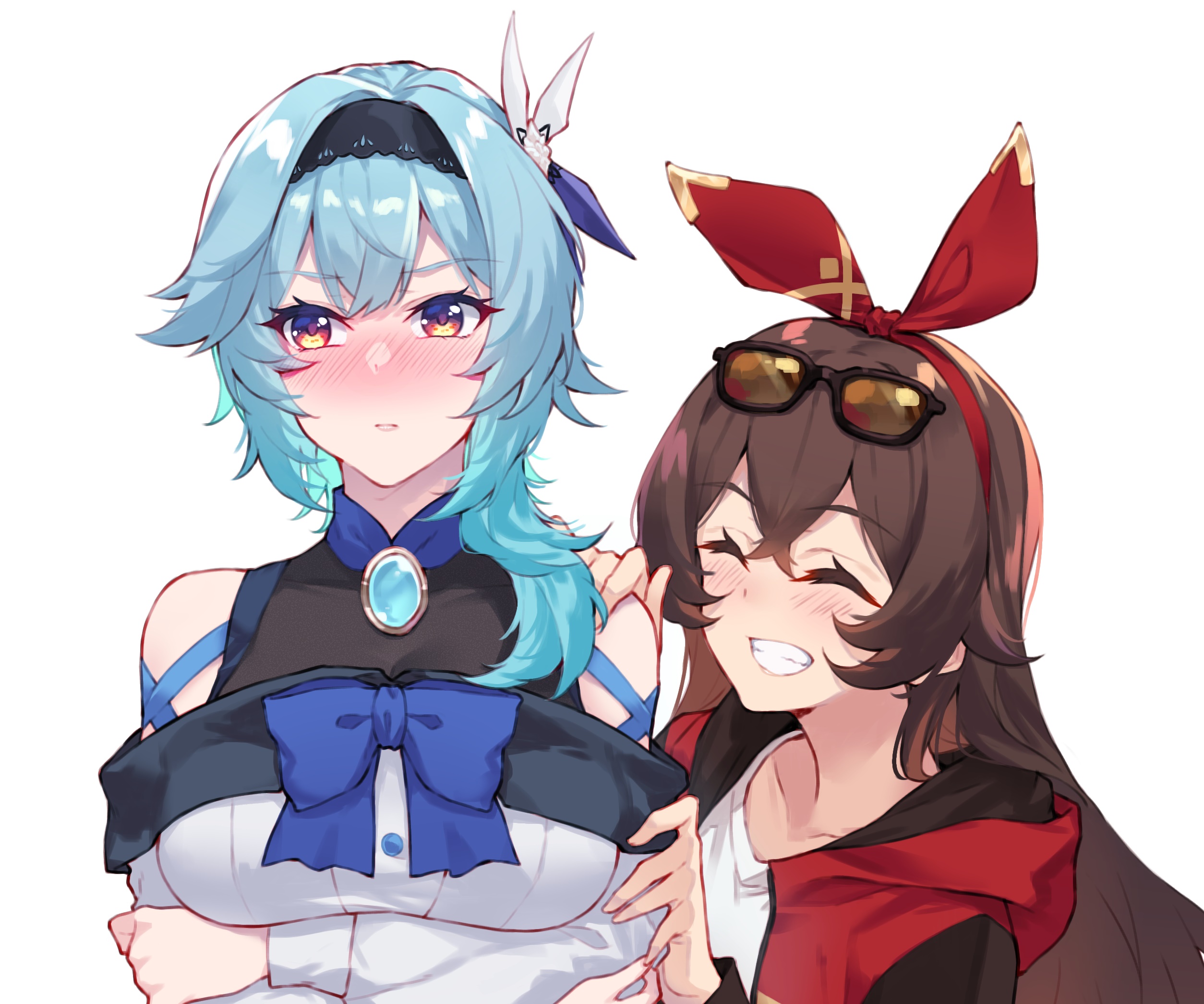 Eula and Amber from Genshin Impact HD Wallpaper