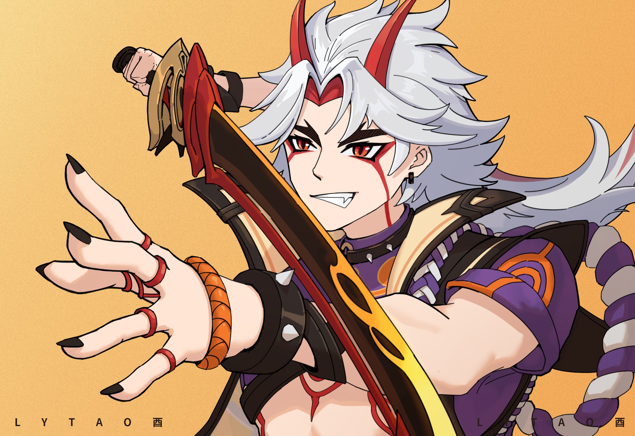 Arataki Itto from Genshin Impact HD Wallpaper