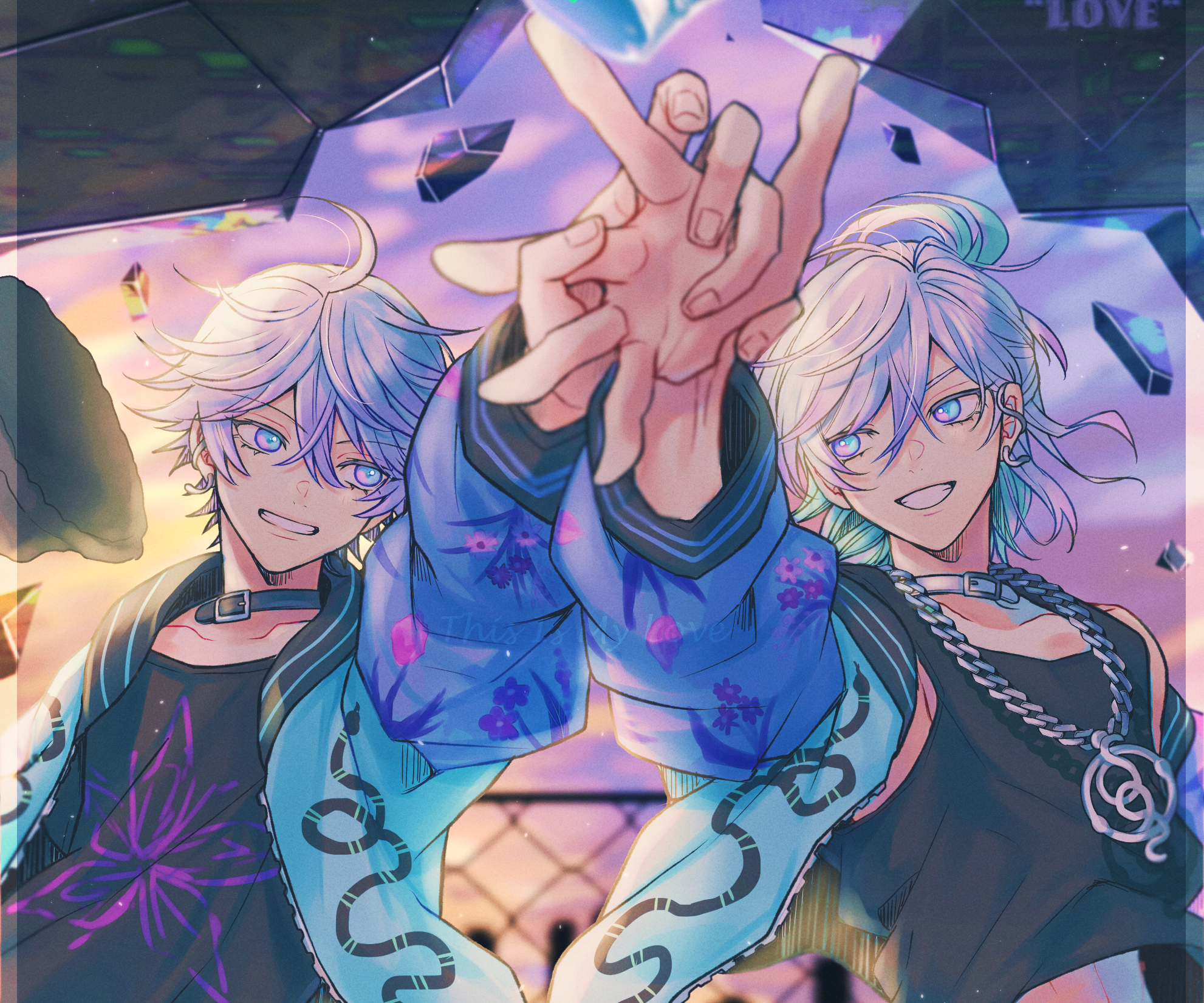 Kanata and Nayuta Yatonokami from Paradox Live HD Wallpaper