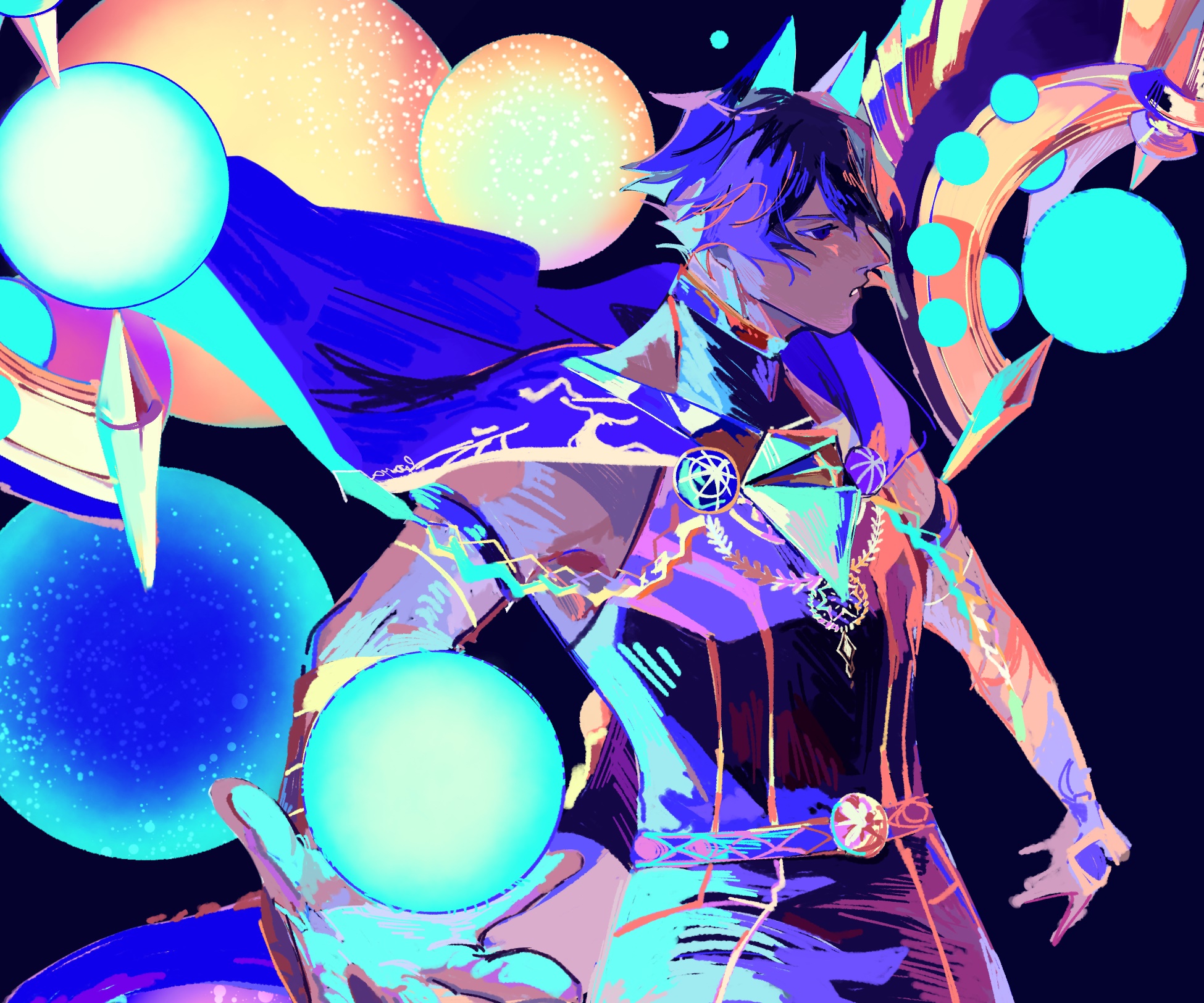 Arjuna Alter from Fate/Grand Order HD Wallpaper