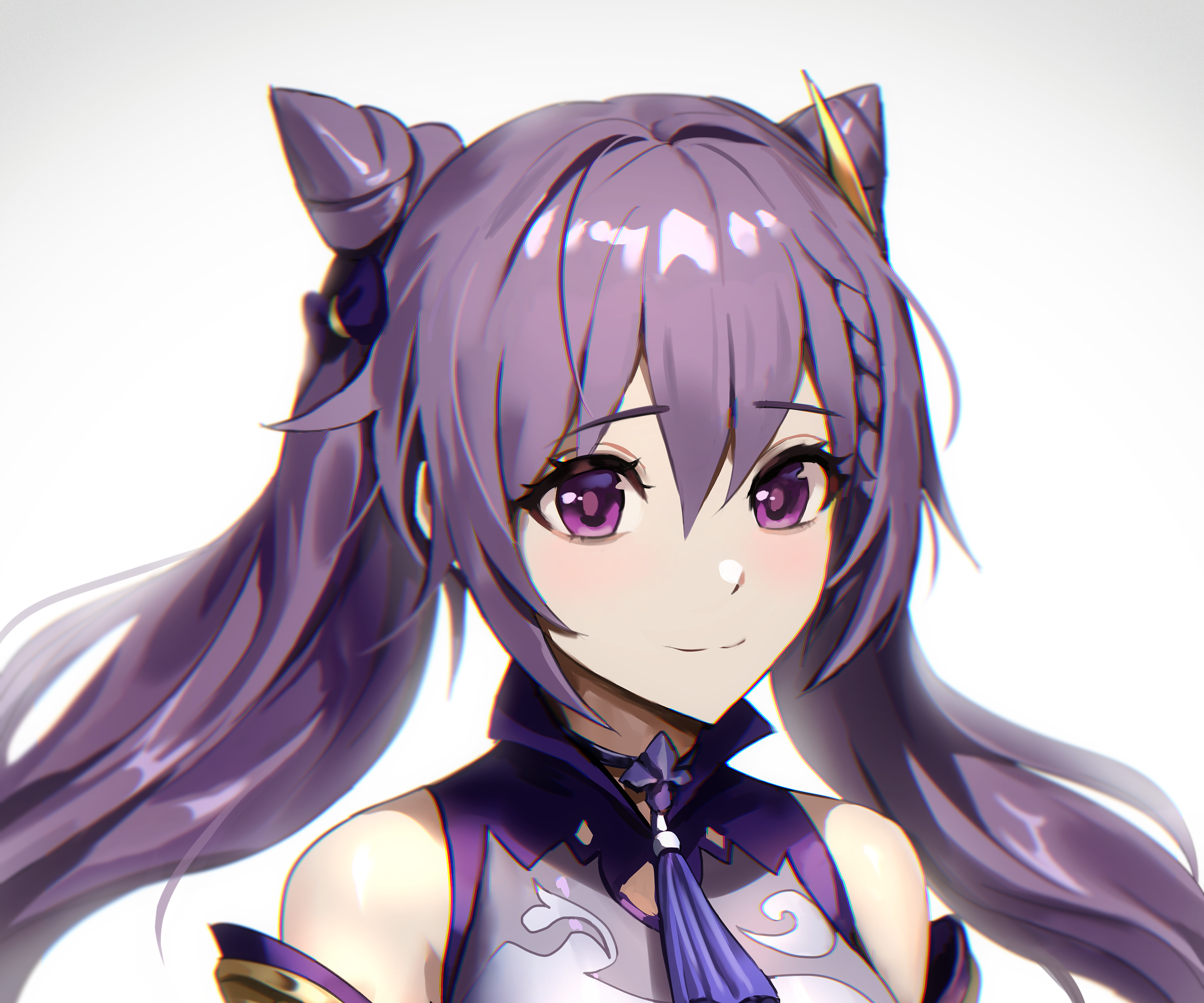Keqing from Genshin Impact HD Wallpaper