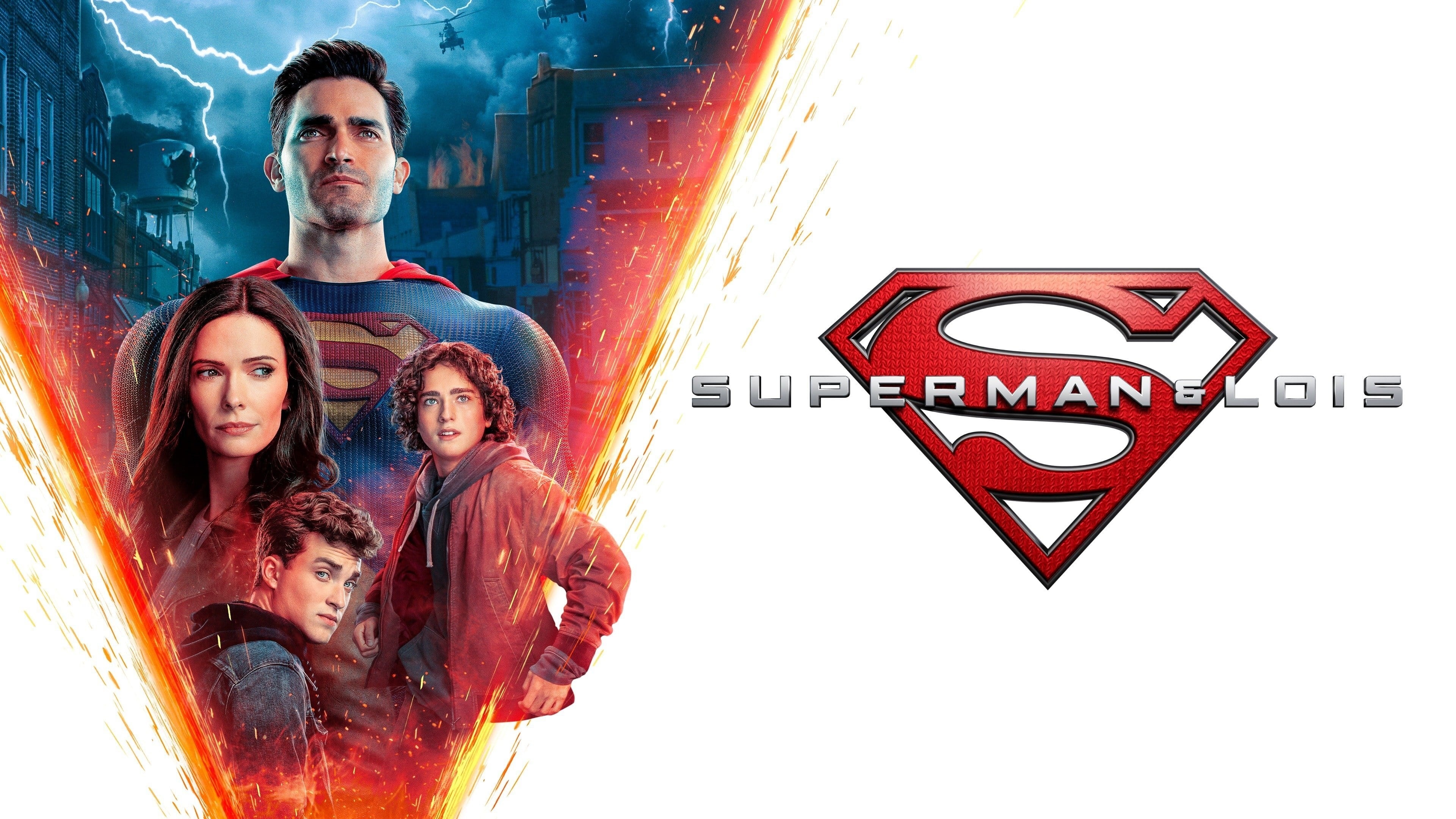 Superman & Lois 4K: Tyler Hoechlin, Elizabeth Tulloch, Jordan Elsass, Alex Garfin HD Wallpaper