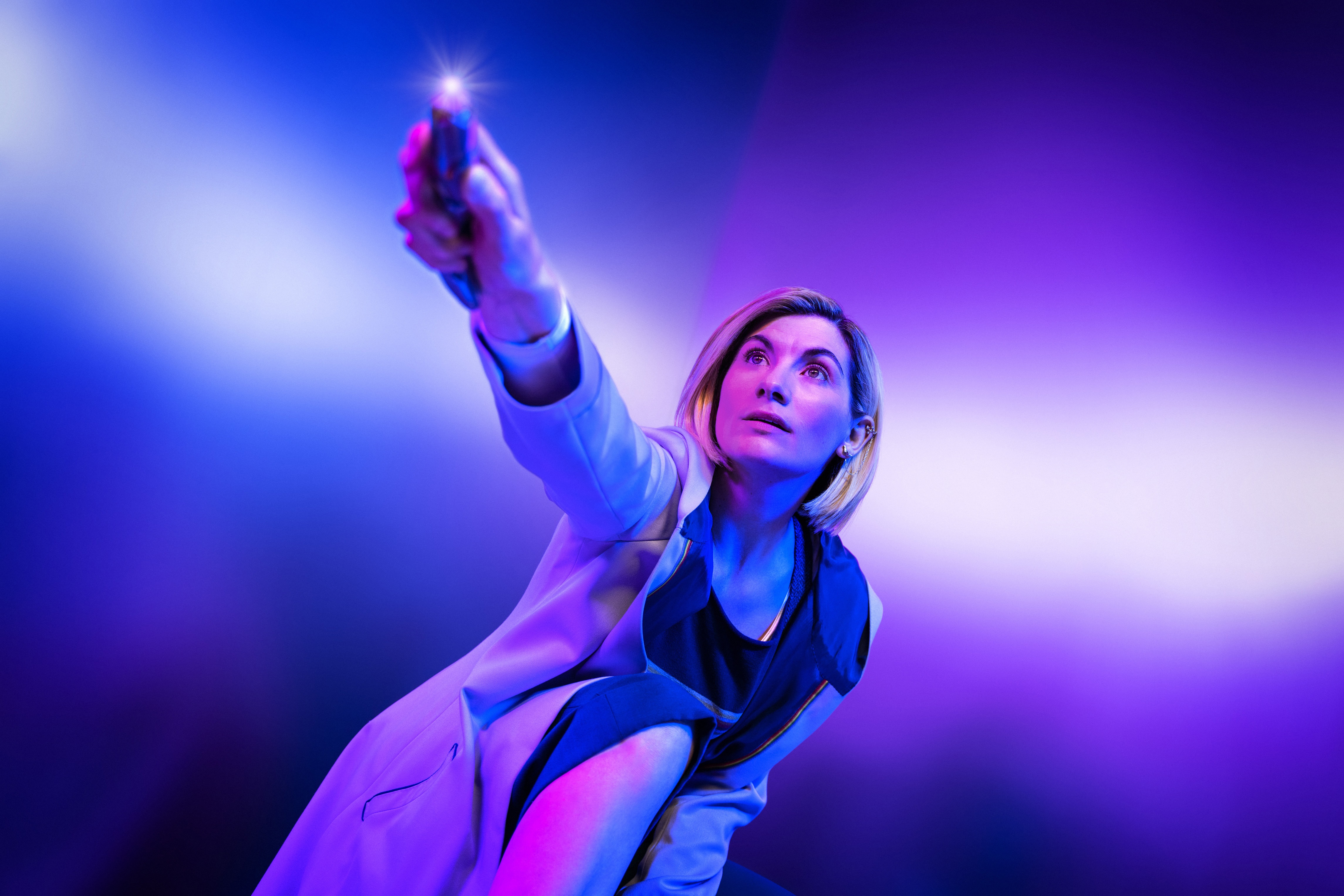 Jodie Whittaker as the Thirteenth Doctor in Doctor Who 4K HD Wallpaper