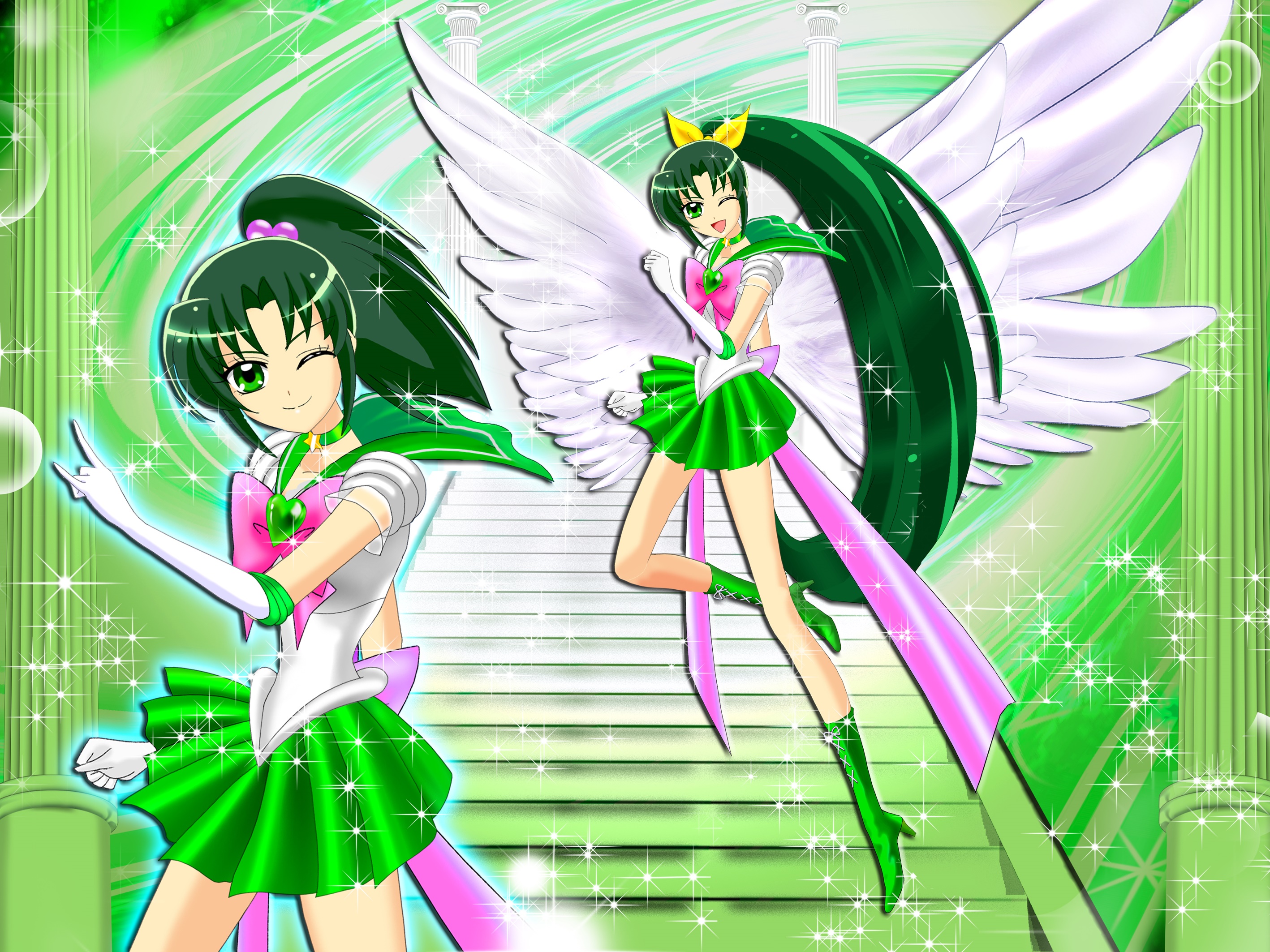 Nao Midorikawa from Smile Precure! HD Wallpaper