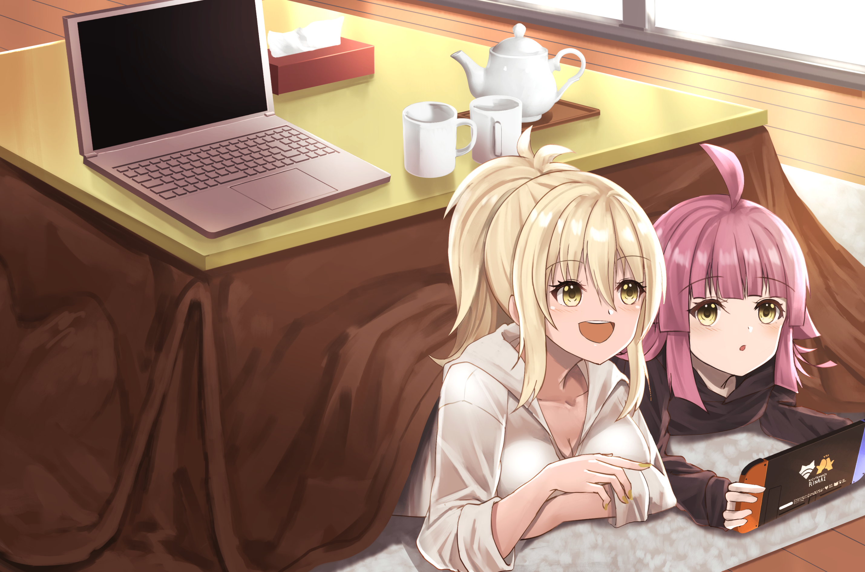 Rina Tennoji and Ai Miyashita playing a video game HD Wallpaper