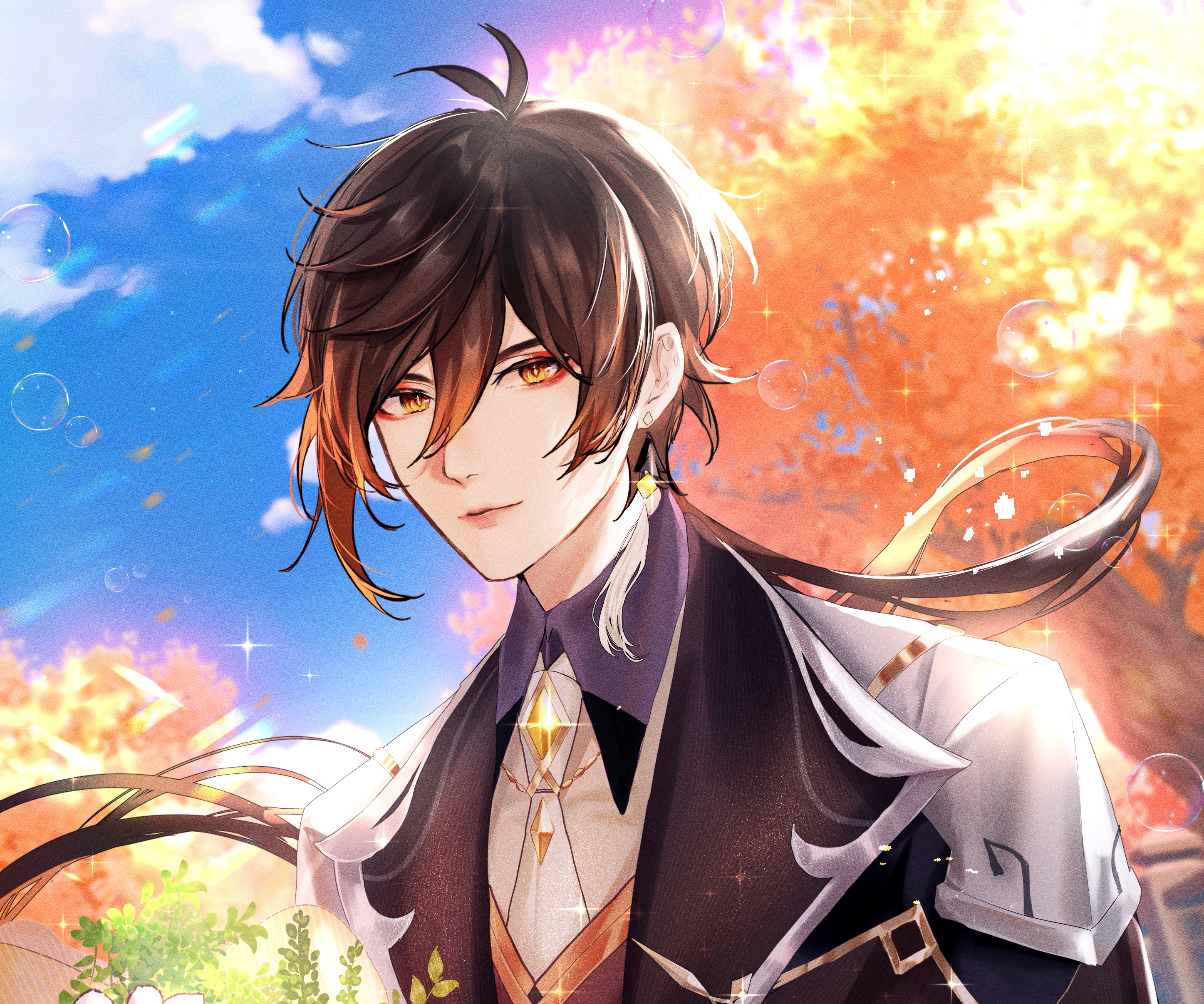Zhongli from Genshin Impact HD Wallpaper