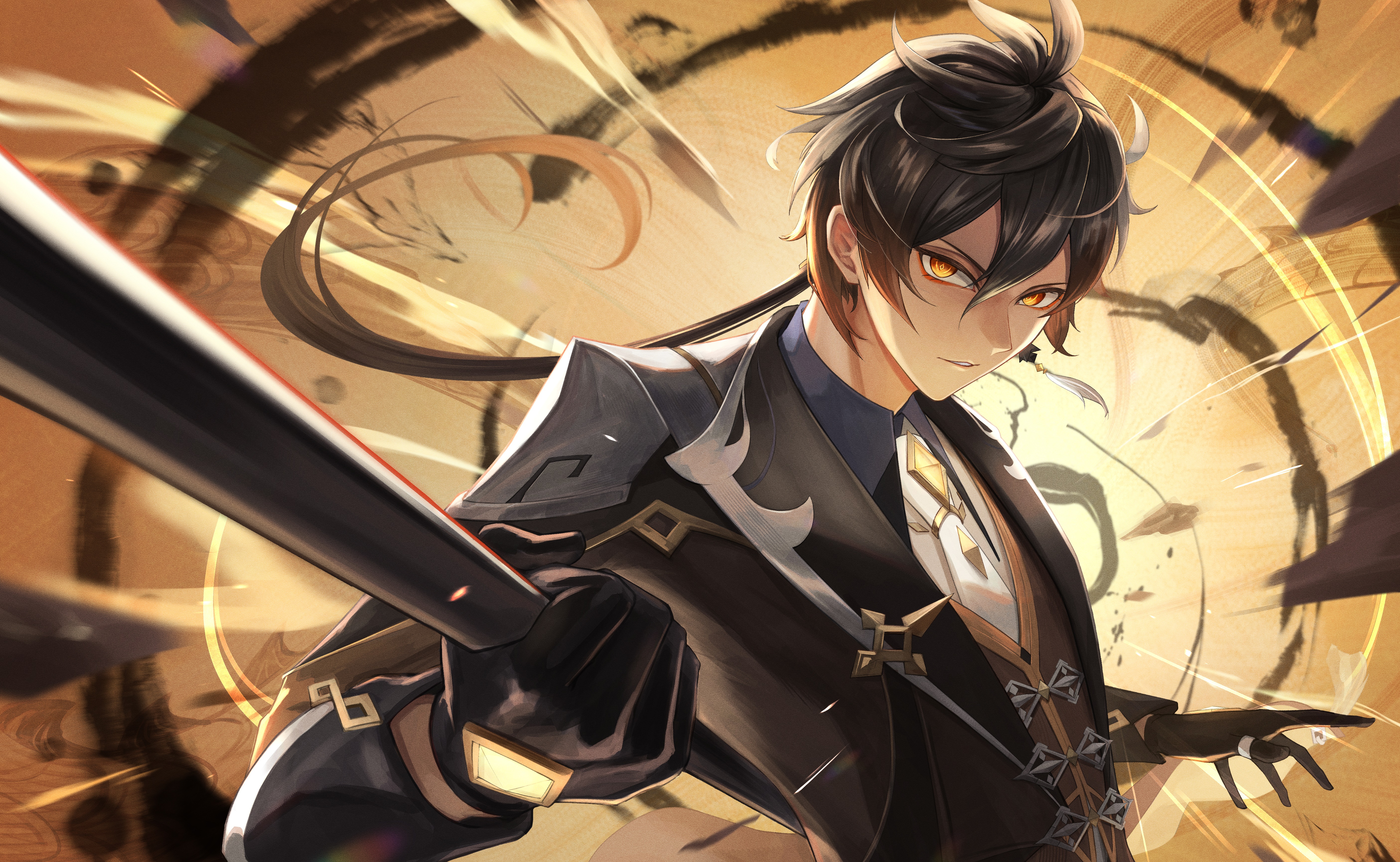Zhongli from Genshin Impact 4K HD Wallpaper