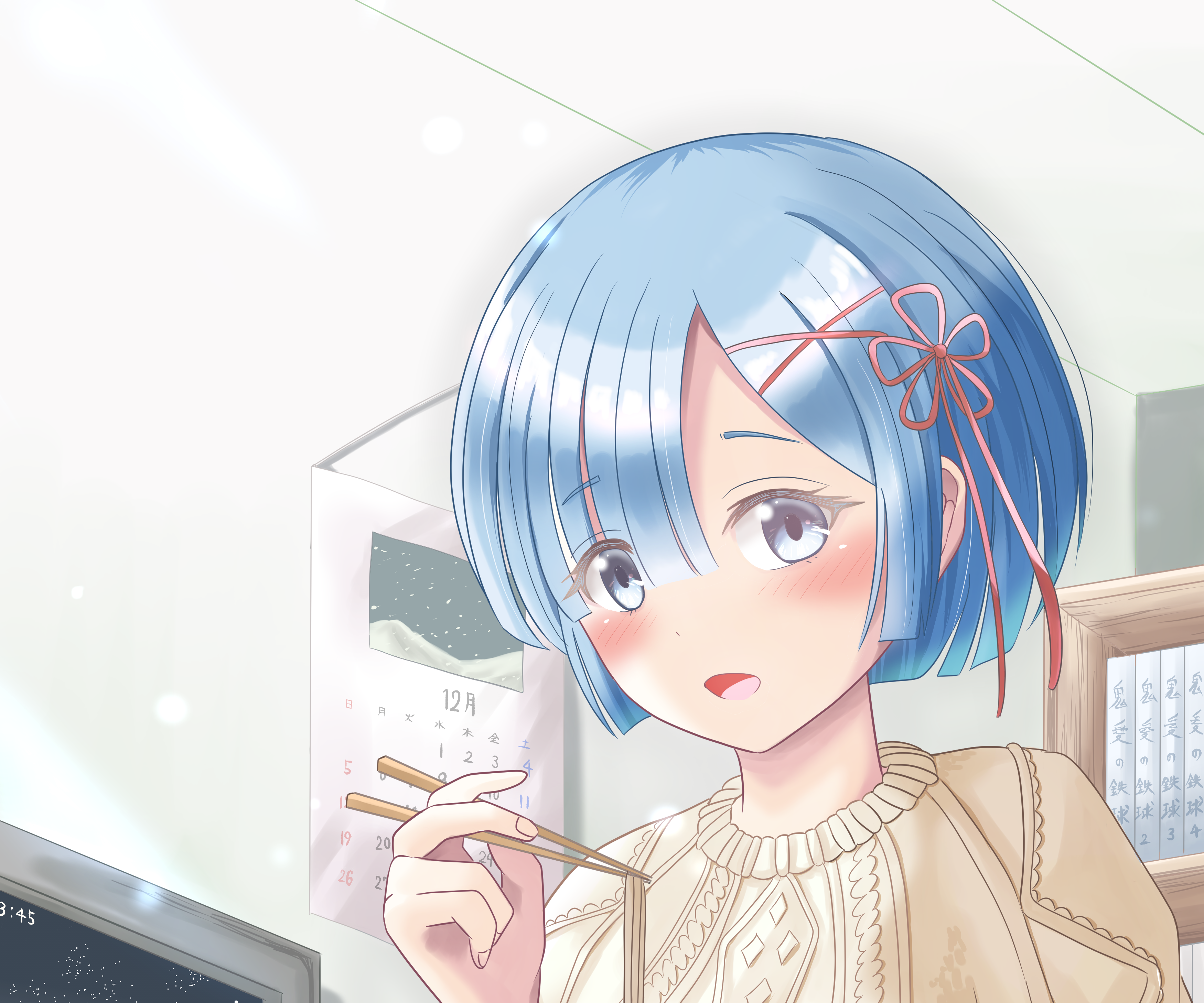 Rem from Re:ZERO -Starting Life In Another World- HD Wallpaper