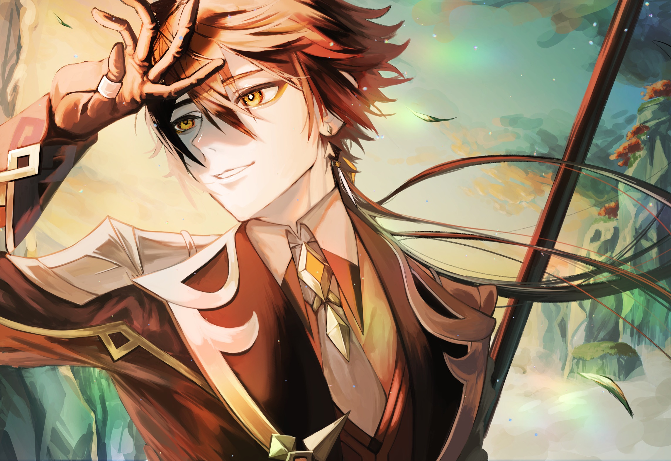 Zhongli from Genshin Impact HD Wallpaper