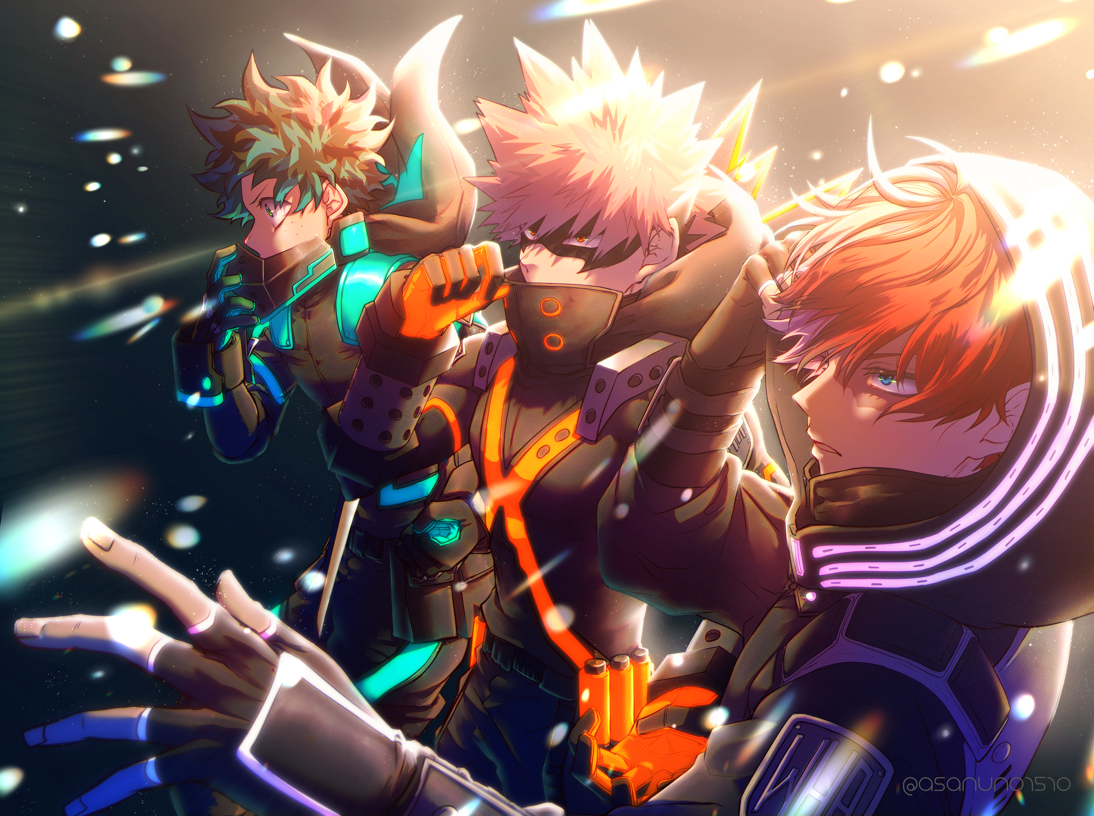 My Hero Academia Characters Group Pose HD Wallpaper