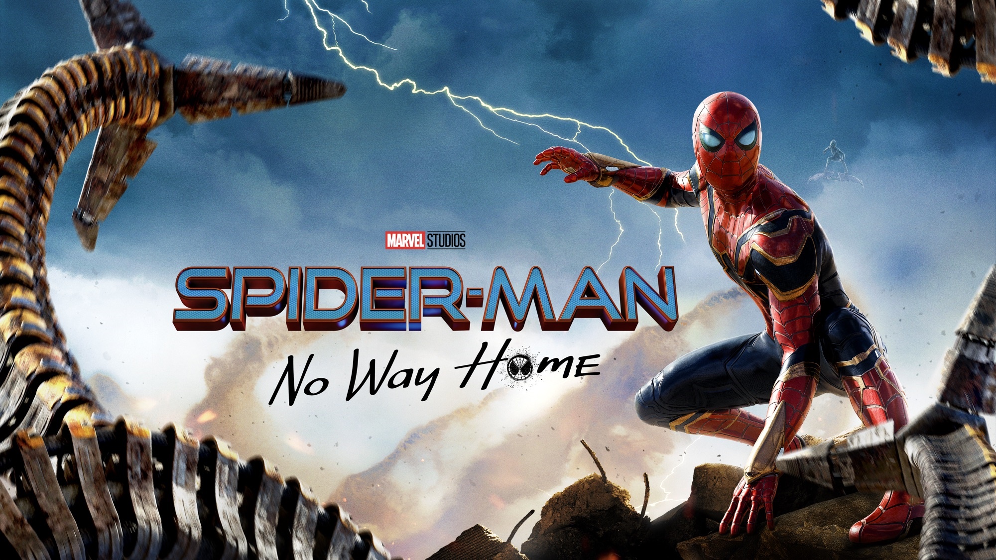 Spider-Man: No Way Home Poster with Doc Ock Tentacles HD Wallpaper