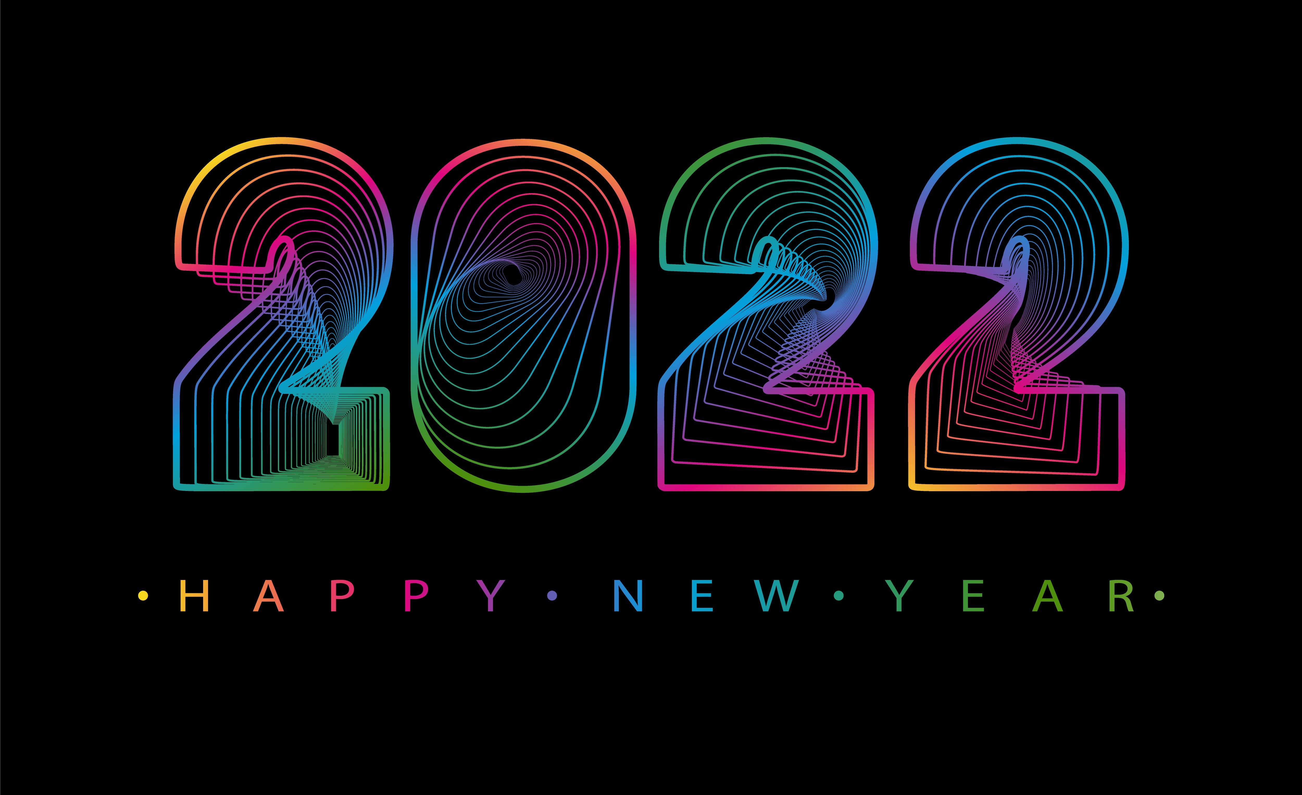 Happy New Year 2022 HD Wallpaper