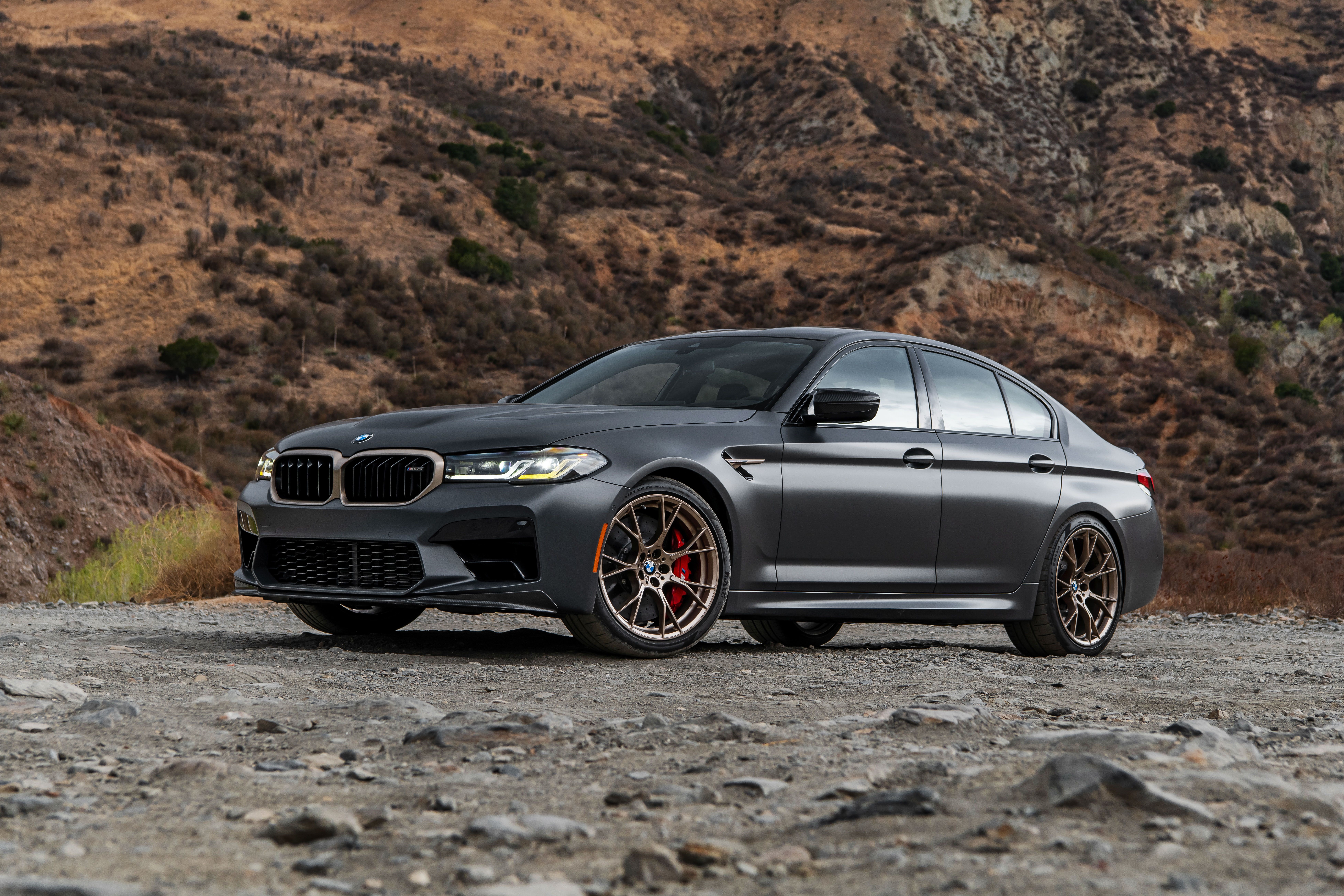 Matte Dark Grey BMW M5 CS Sedan HD Wallpaper