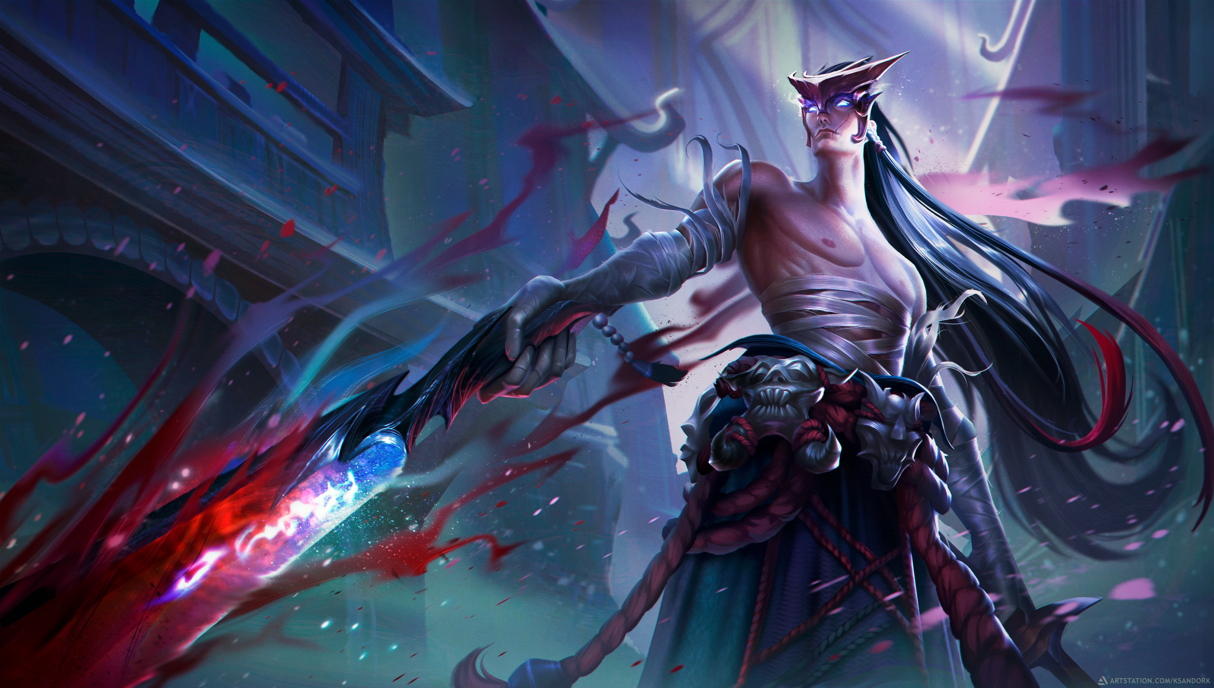 Yone from League of Legends fan art HD Wallpaper