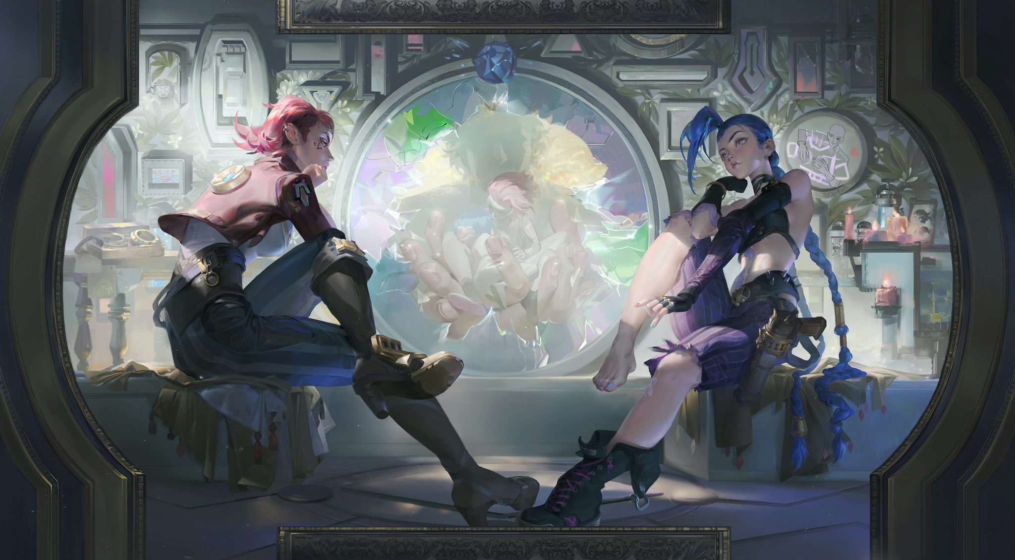 Vi and Jinx from Arcane HD Wallpaper