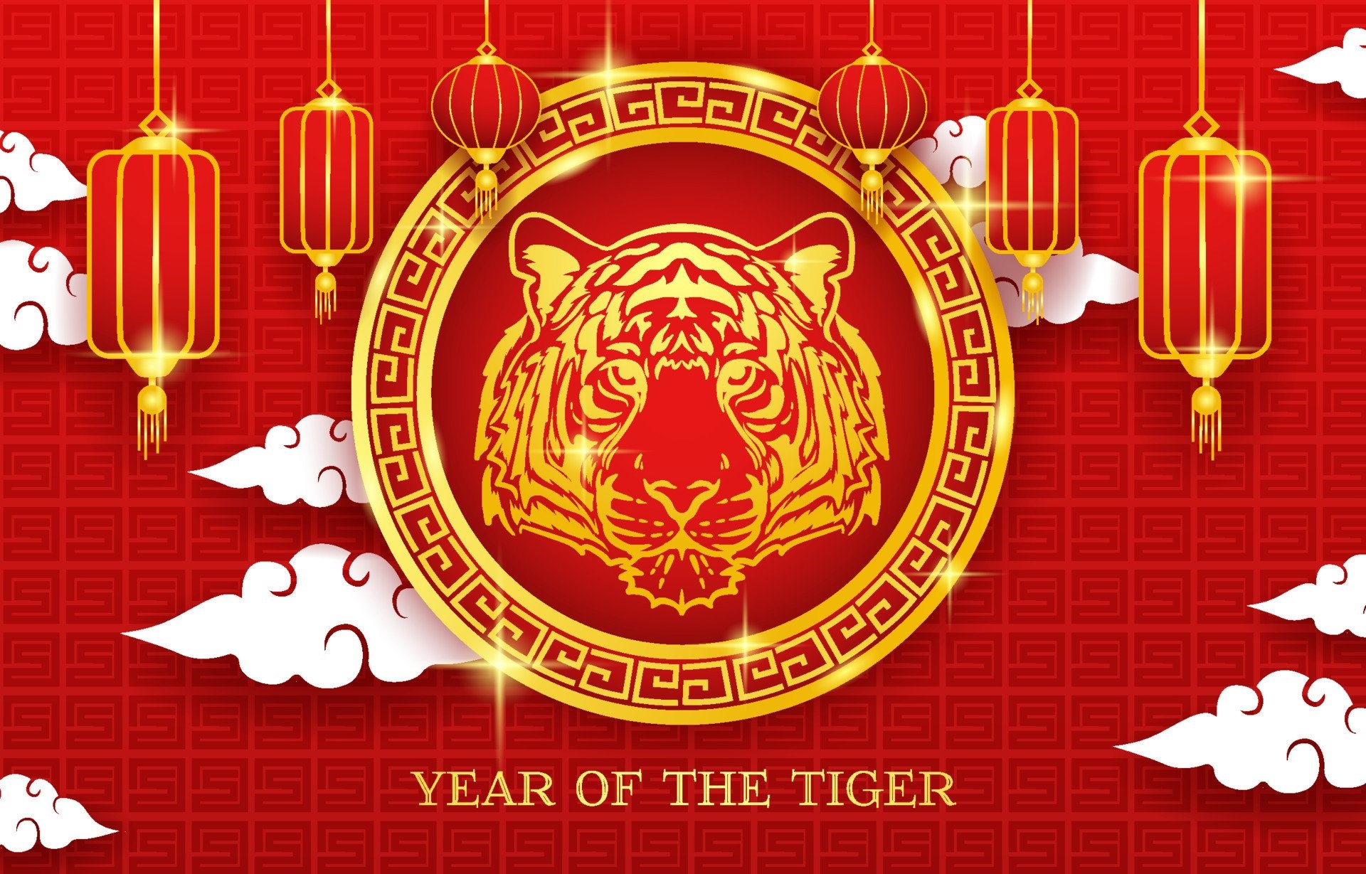 Year of the Tiger Chinese New Year HD Wallpaper