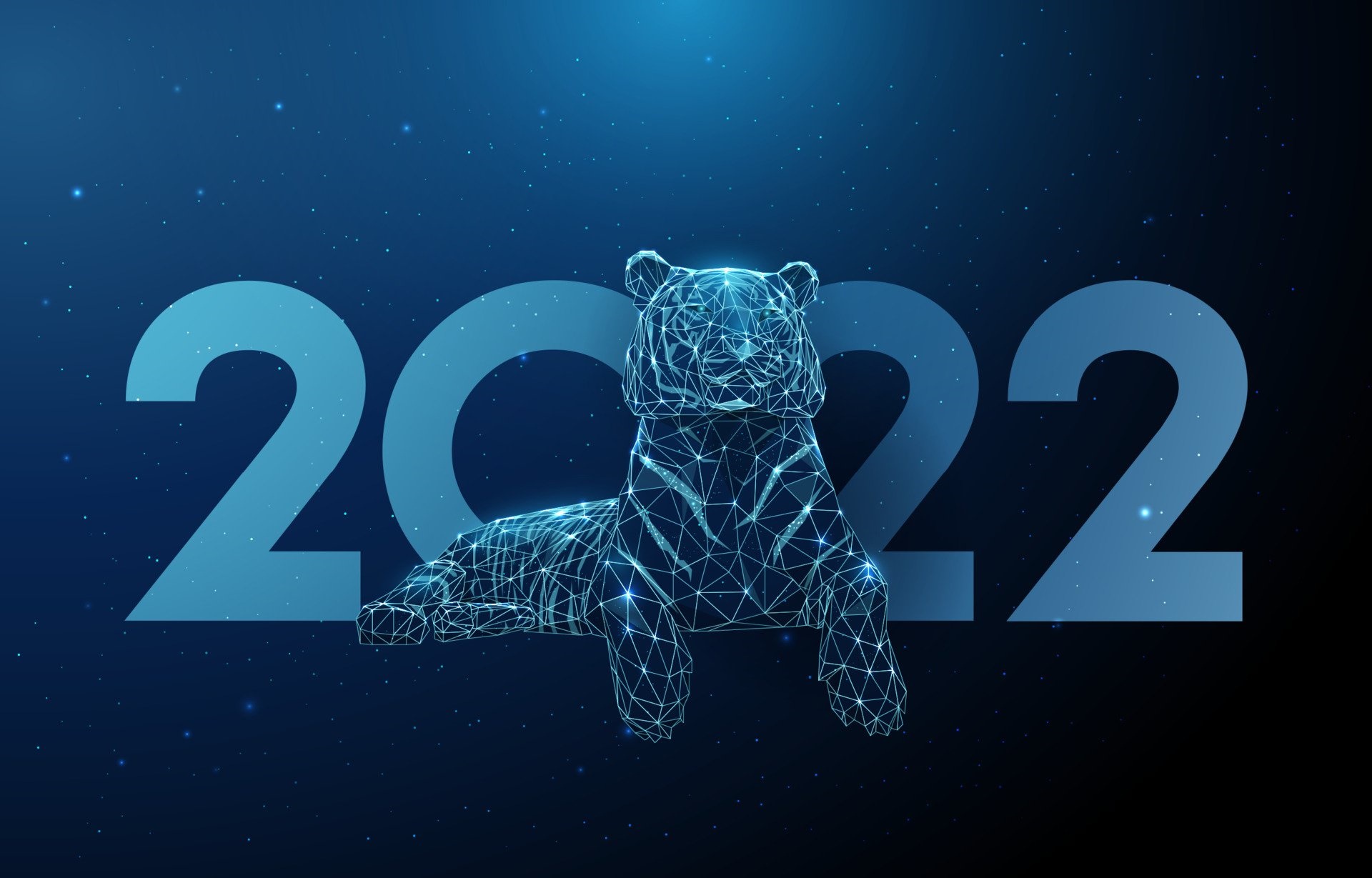Year of the Tiger 2022 HD Wallpaper