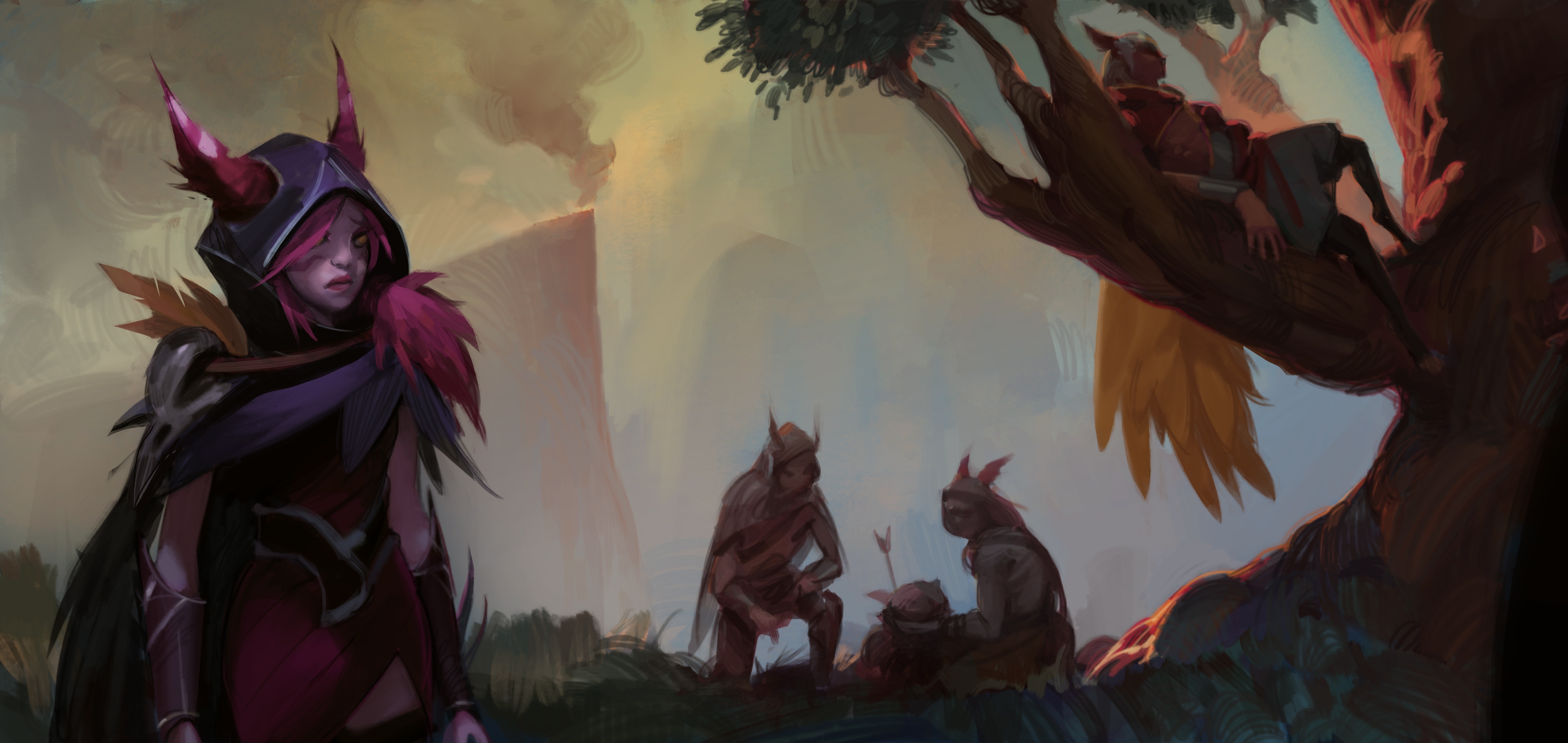 Xayah from League of Legends 4K HD Wallpaper